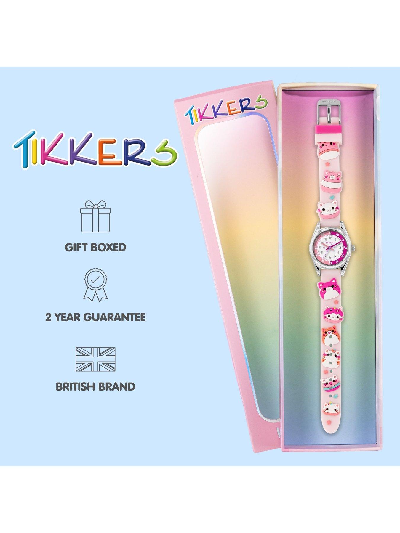 Image 5 of 5 of Tikkers 3D Cat Pink Silicone Strap Watch