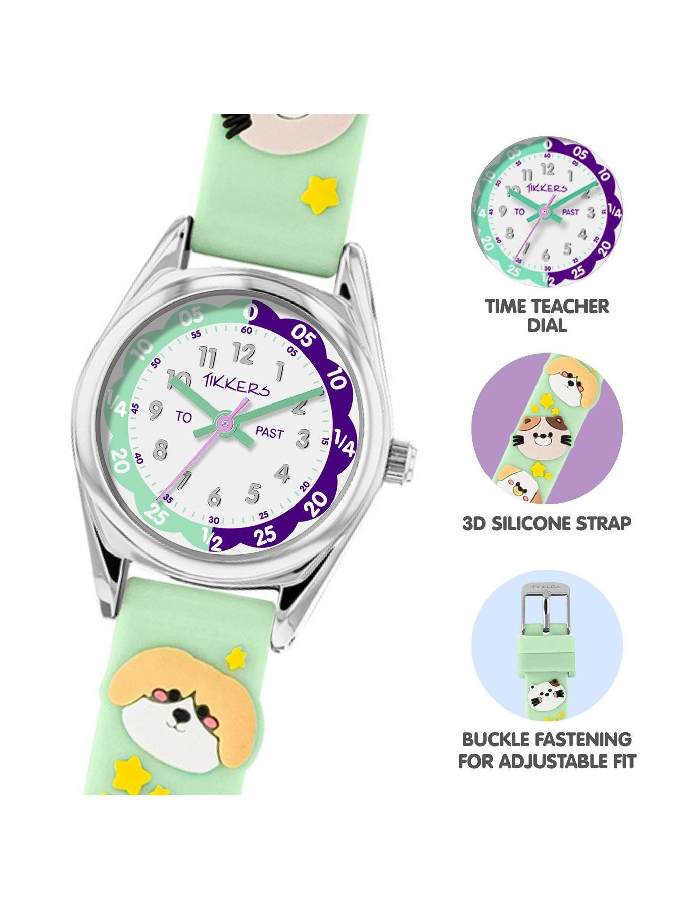 Image 3 of 5 of Tikkers 3D Animal Aqua Silicone Strap Watch