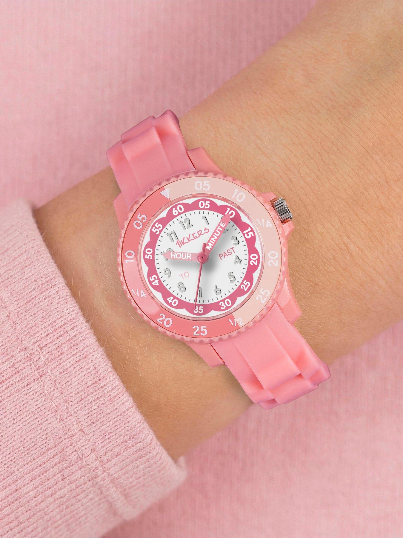 Image 2 of 5 of Tikkers Pink Silicone strap Timer Teacher Watch