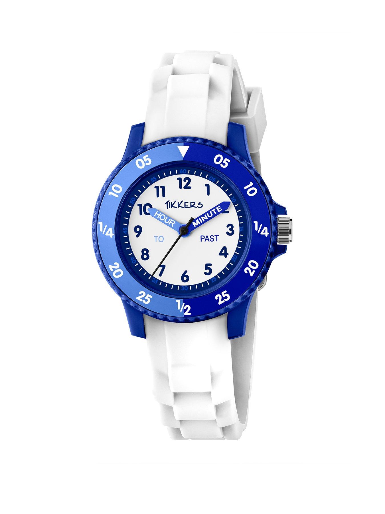 Tikkers White Silicone strap Timer Teacher Watch