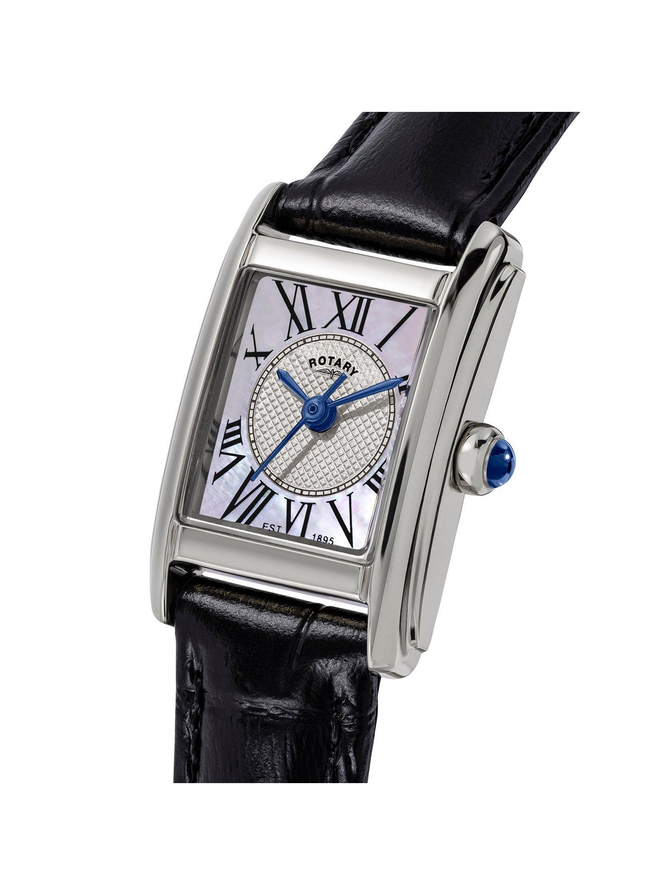 Image 2 of 6 of Rotary Ladies SS Black Strap MOP Dial 50m