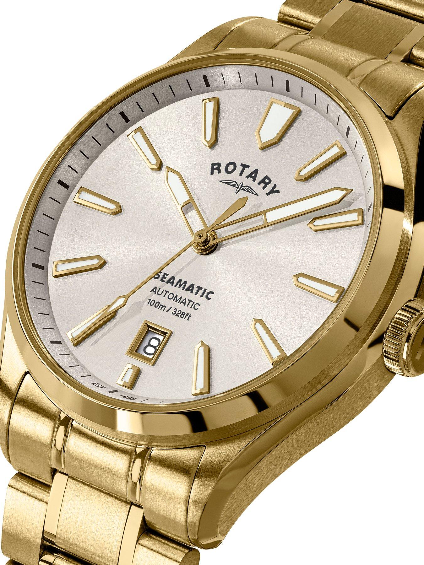 Image 2 of 6 of Rotary Men's Seamatic GP Bracelet Silver Dial 100m