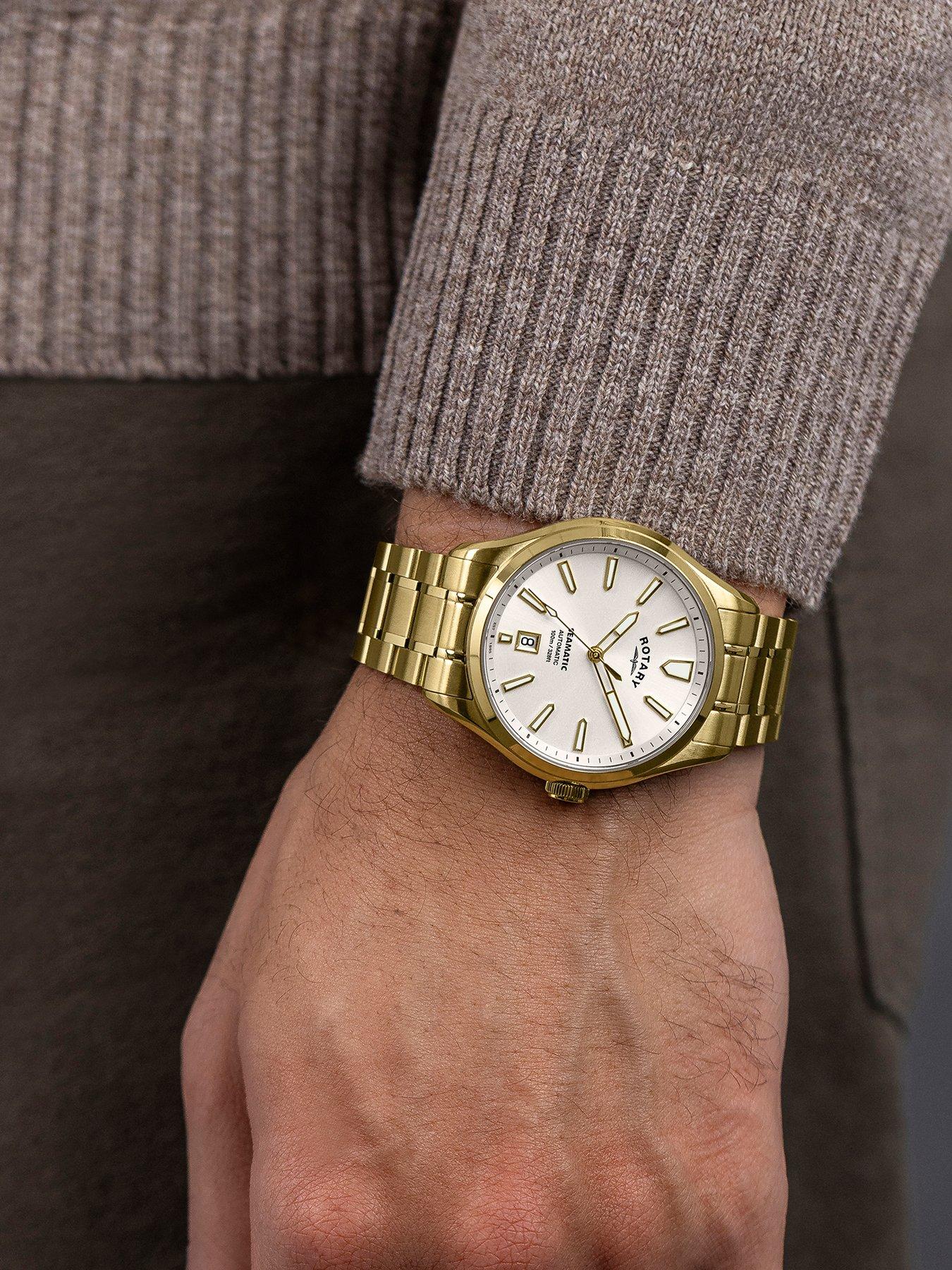 Image 3 of 6 of Rotary Men's Seamatic GP Bracelet Silver Dial 100m