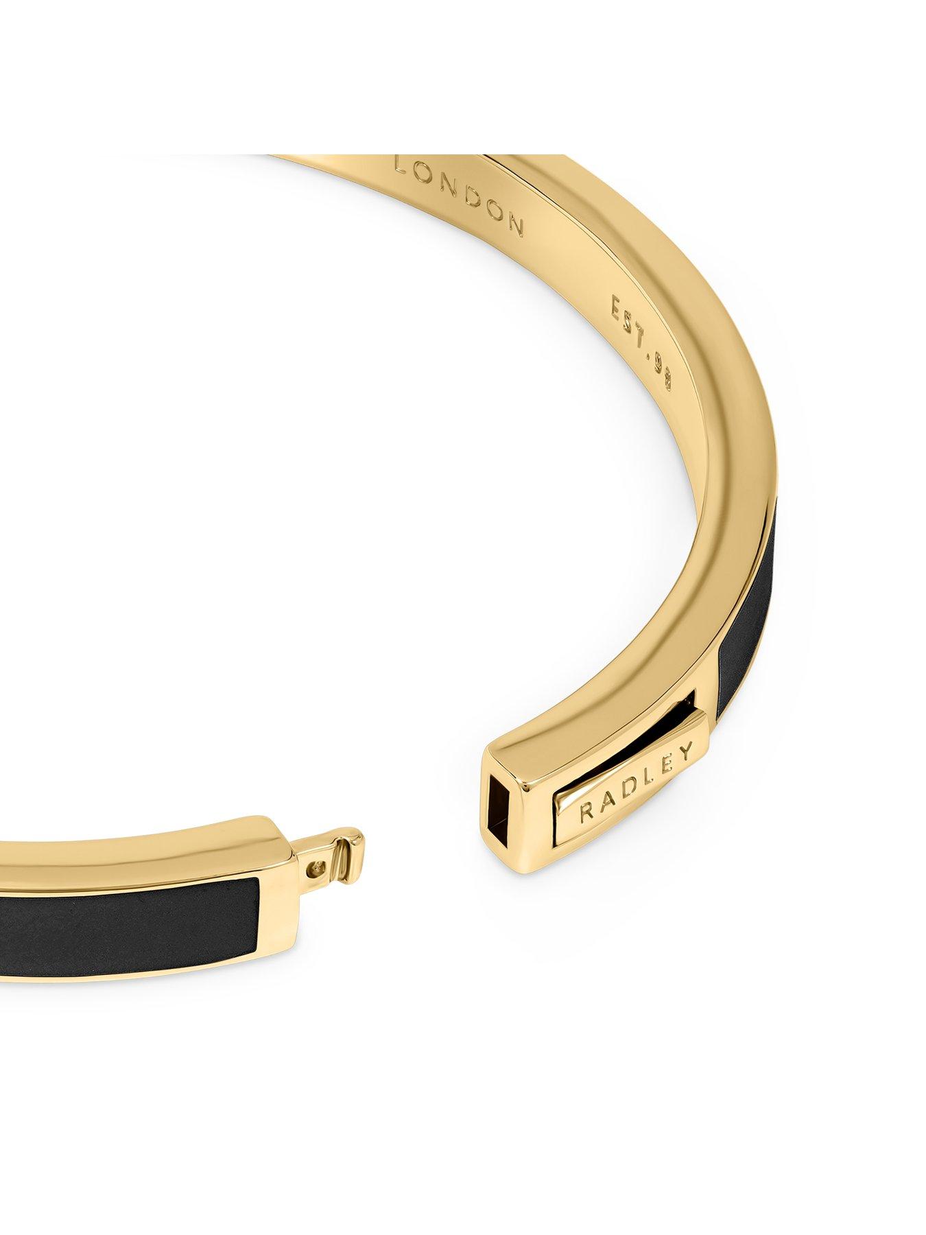Image 3 of 5 of Radley 18ct GP Bangle with Black Enamel