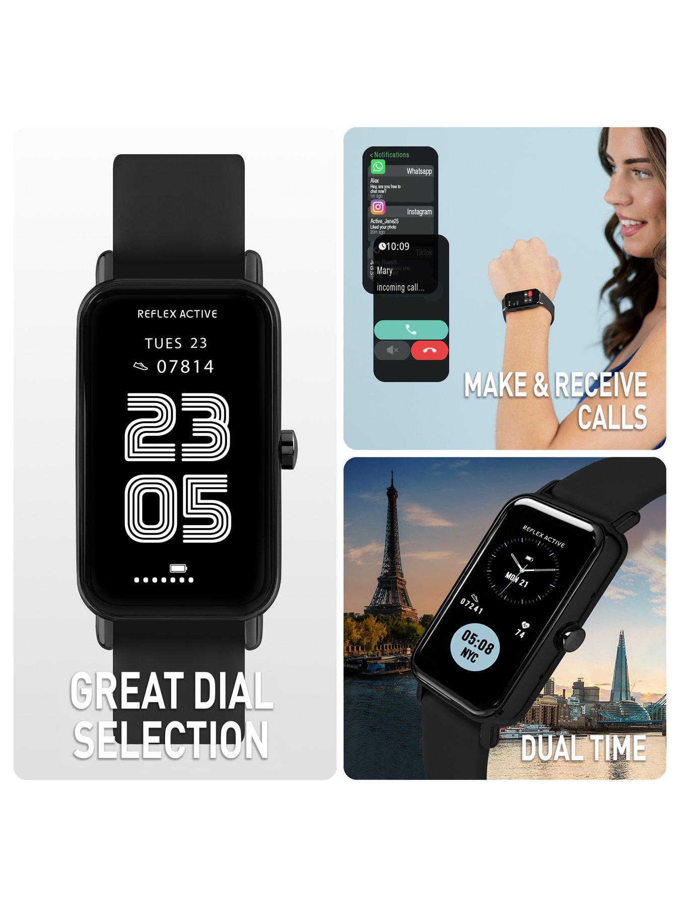 Image 2 of 6 of Reflex Reflex Active Nexus Black Strap Smart Watch