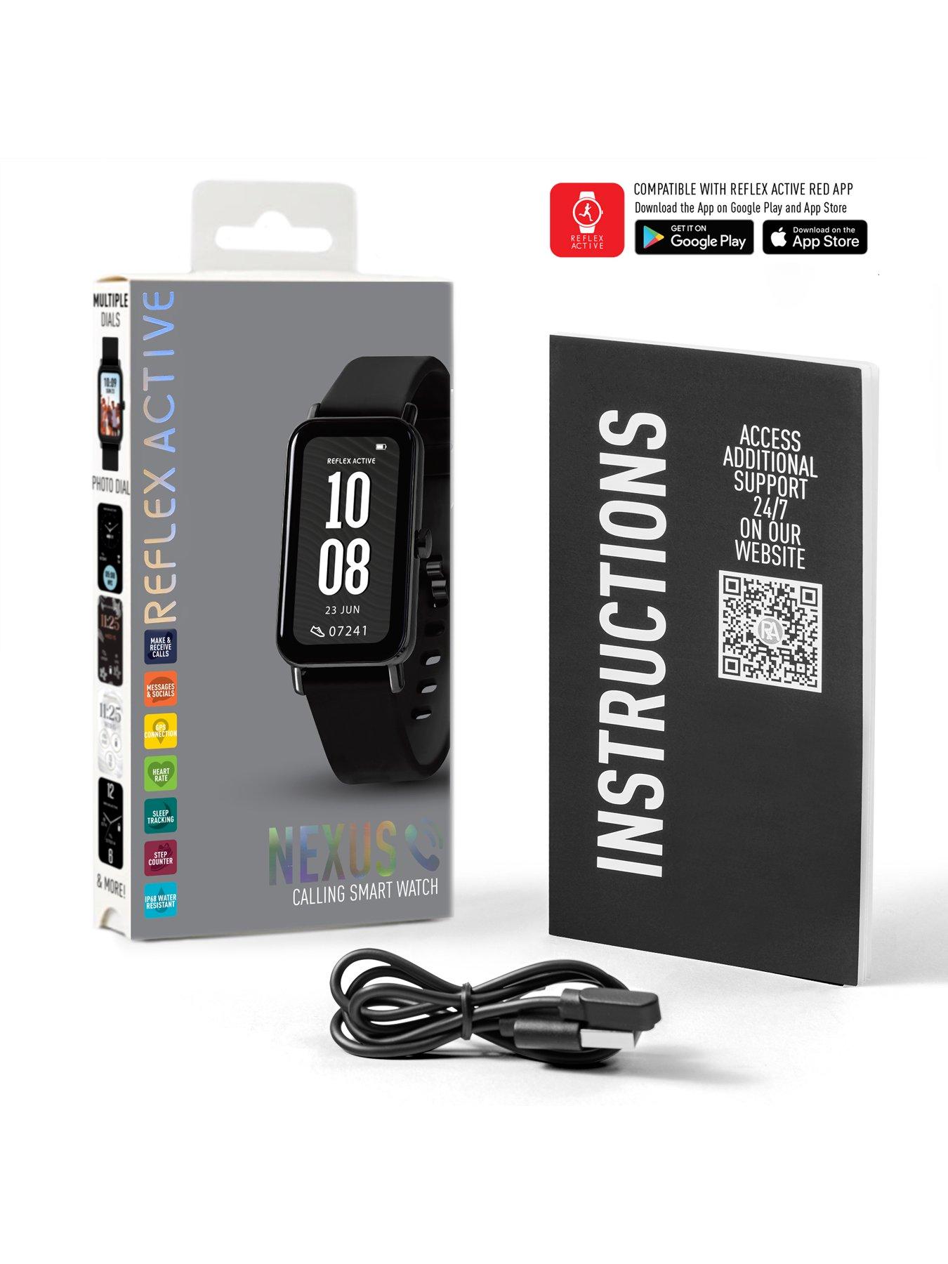  image of reflex-active-nexus-black-strap-smart-watch