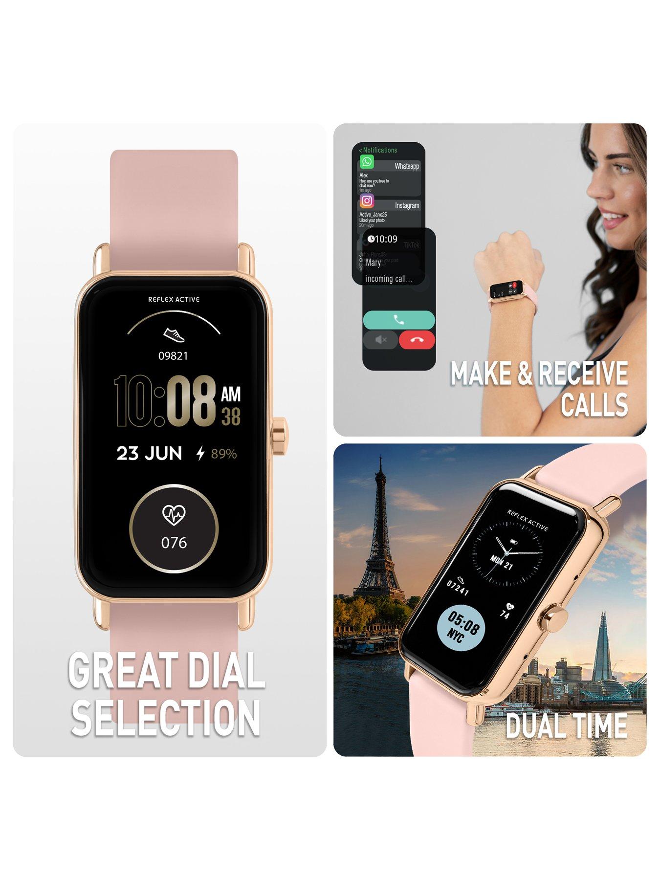 Image 2 of 6 of Reflex Active Nexus Pink Strap Smart Watch