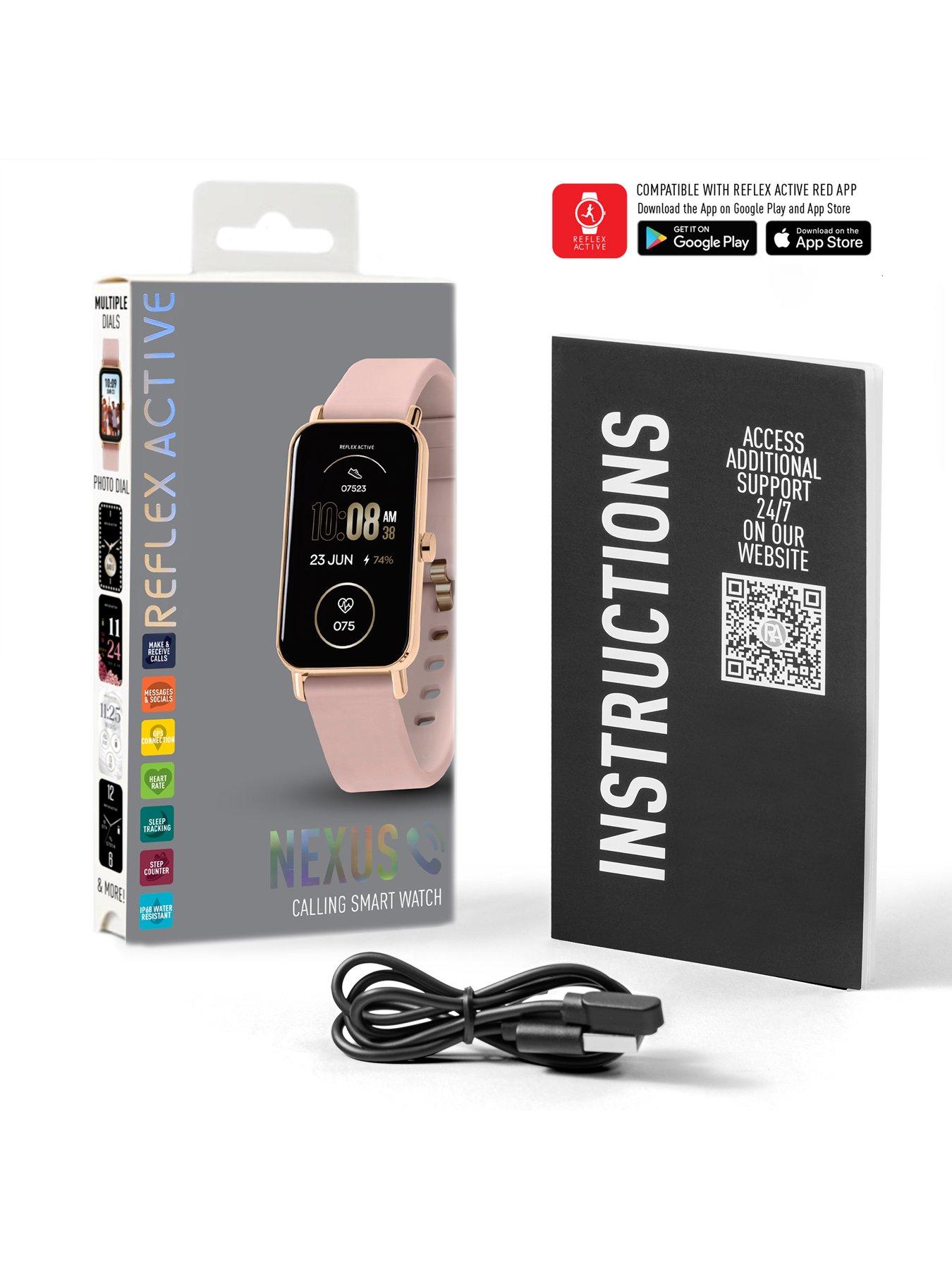 Image 6 of 6 of Reflex Active Nexus Pink Strap Smart Watch