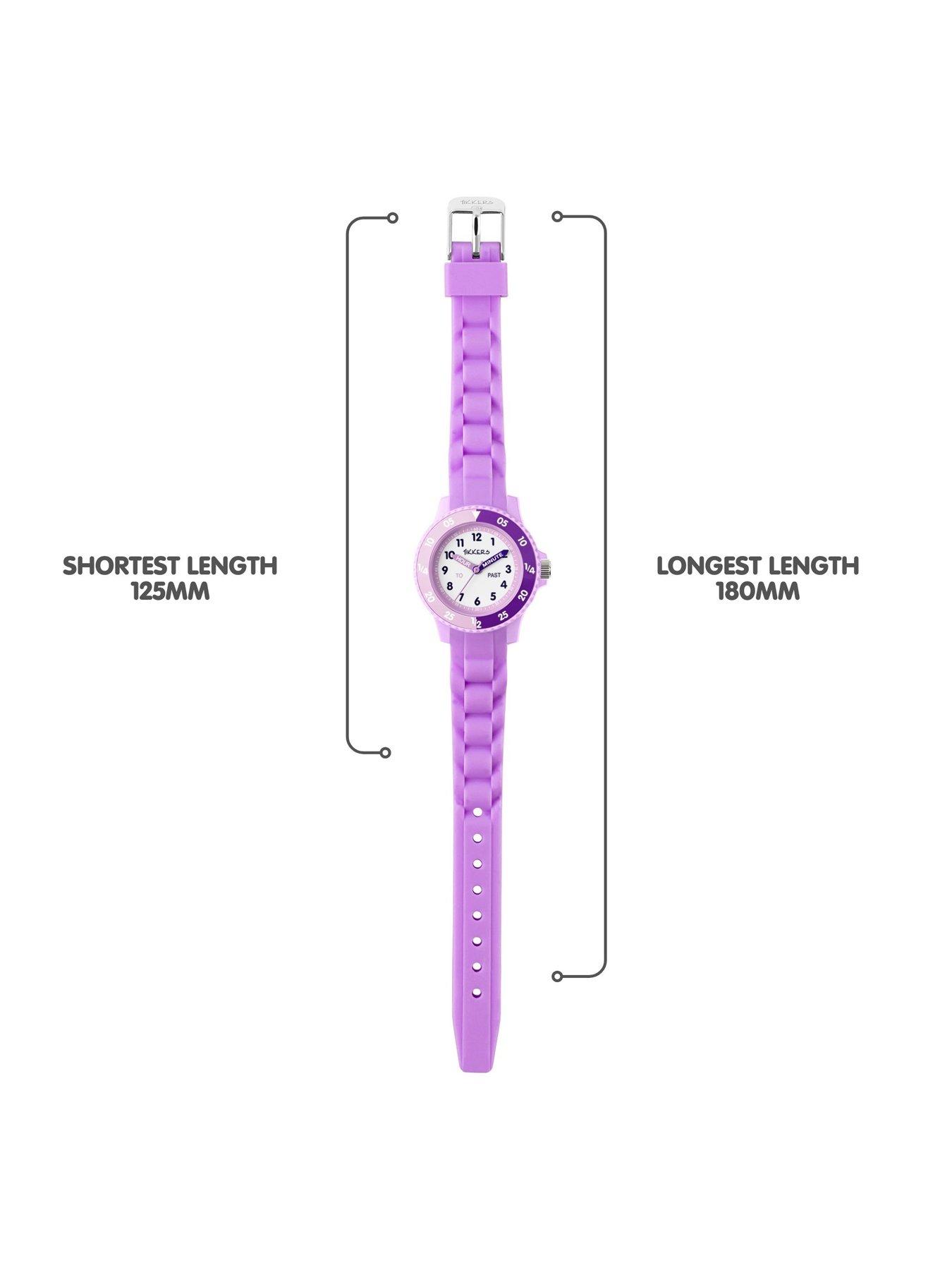 Image 4 of 5 of Tikkers Lilac Silicone strap Timer Teacher Watch