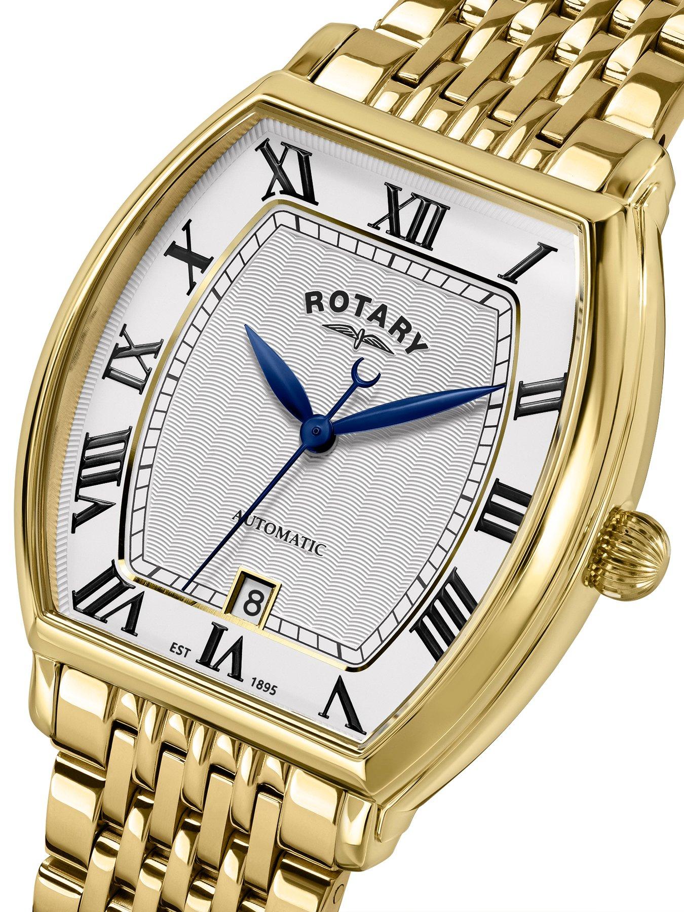 Image 2 of 6 of Rotary Men's Automatic GP Bracelet White Dial 50m