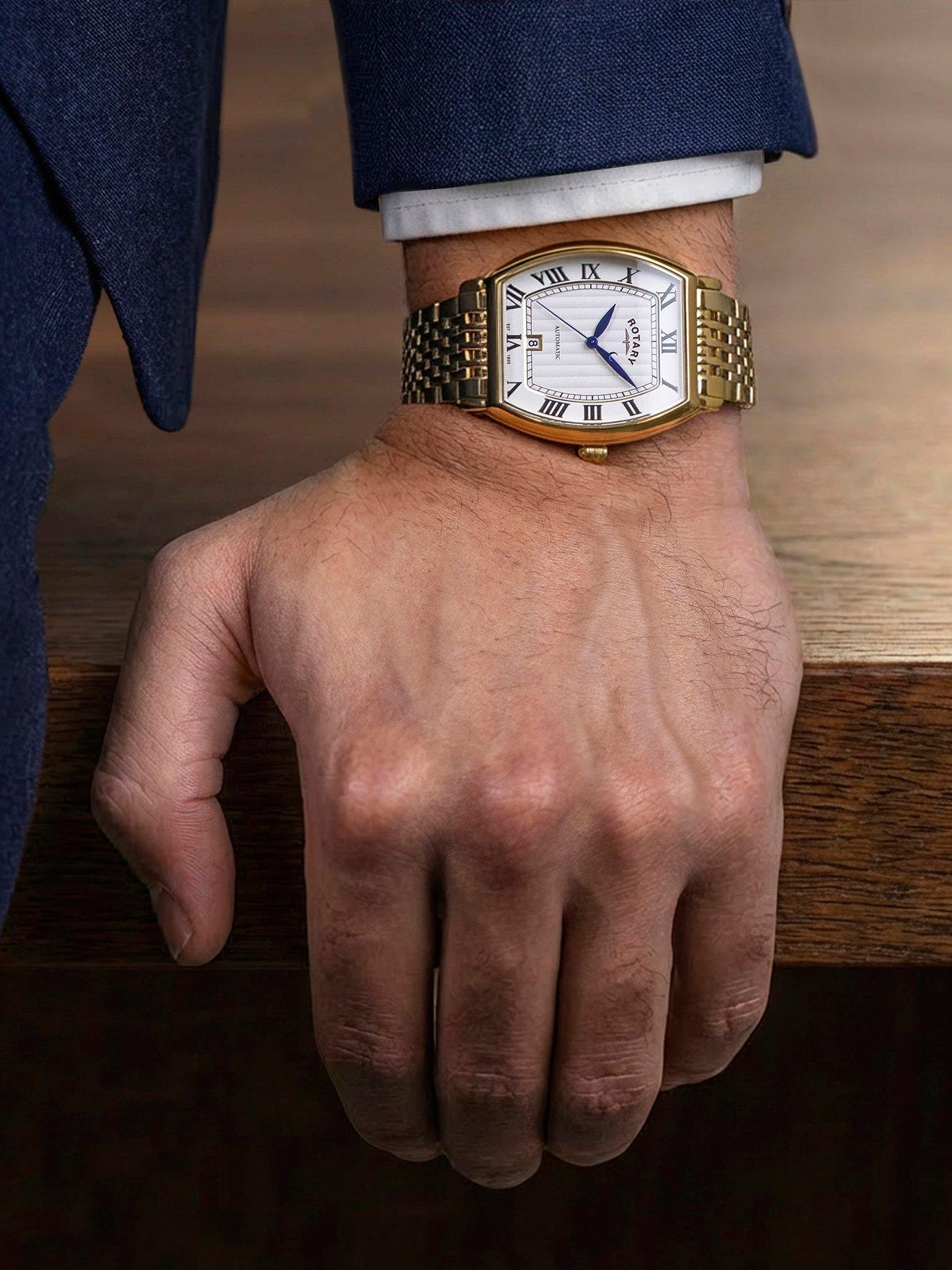 Image 3 of 6 of Rotary Men's Automatic GP Bracelet White Dial 50m