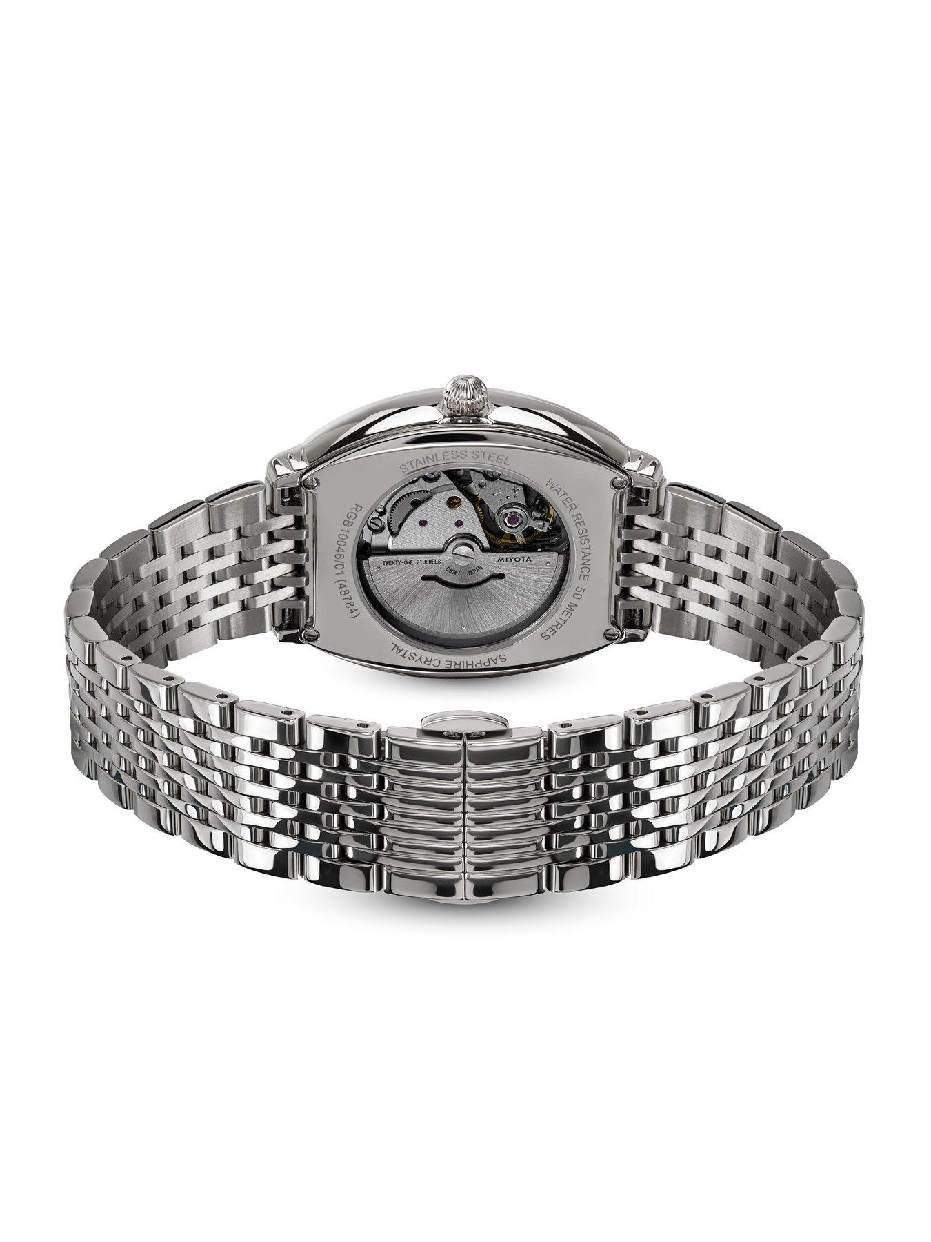 Image 4 of 6 of Rotary Men's Automatic SS Bracelet White Dial 50m