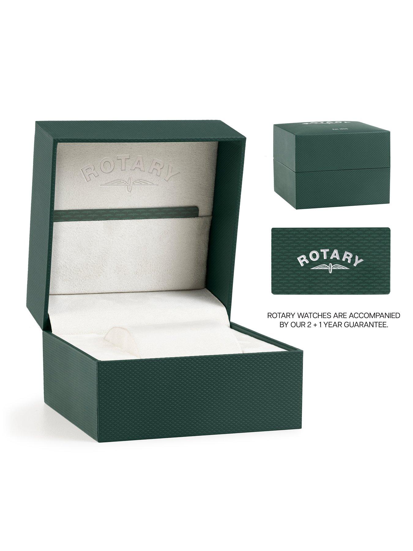 Image 5 of 6 of Rotary Men's Automatic SS Bracelet White Dial 50m