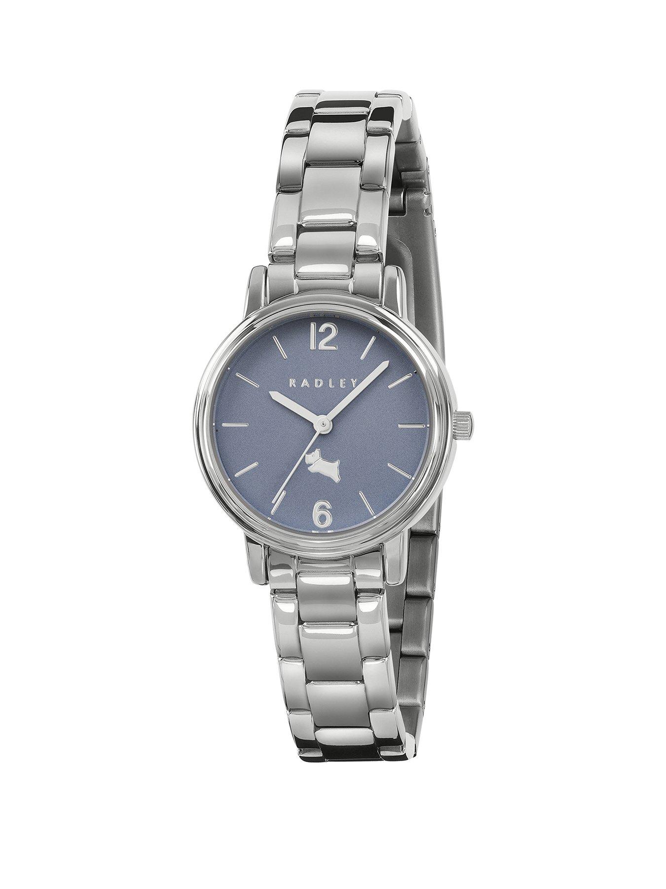 Image 1 of 4 of Radley Silver Plated Moonlight Dial Stainless Steel Bracelet Watch