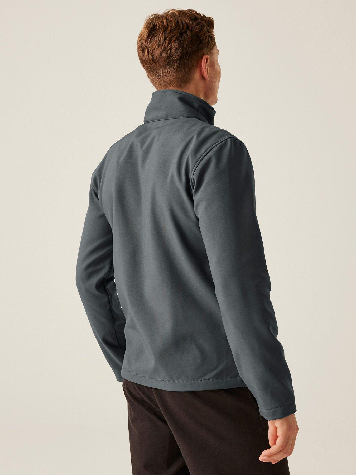 Image 2 of 6 of Regatta Mens Professional Workwear Ablaze Printable Softshell Jacket- Grey