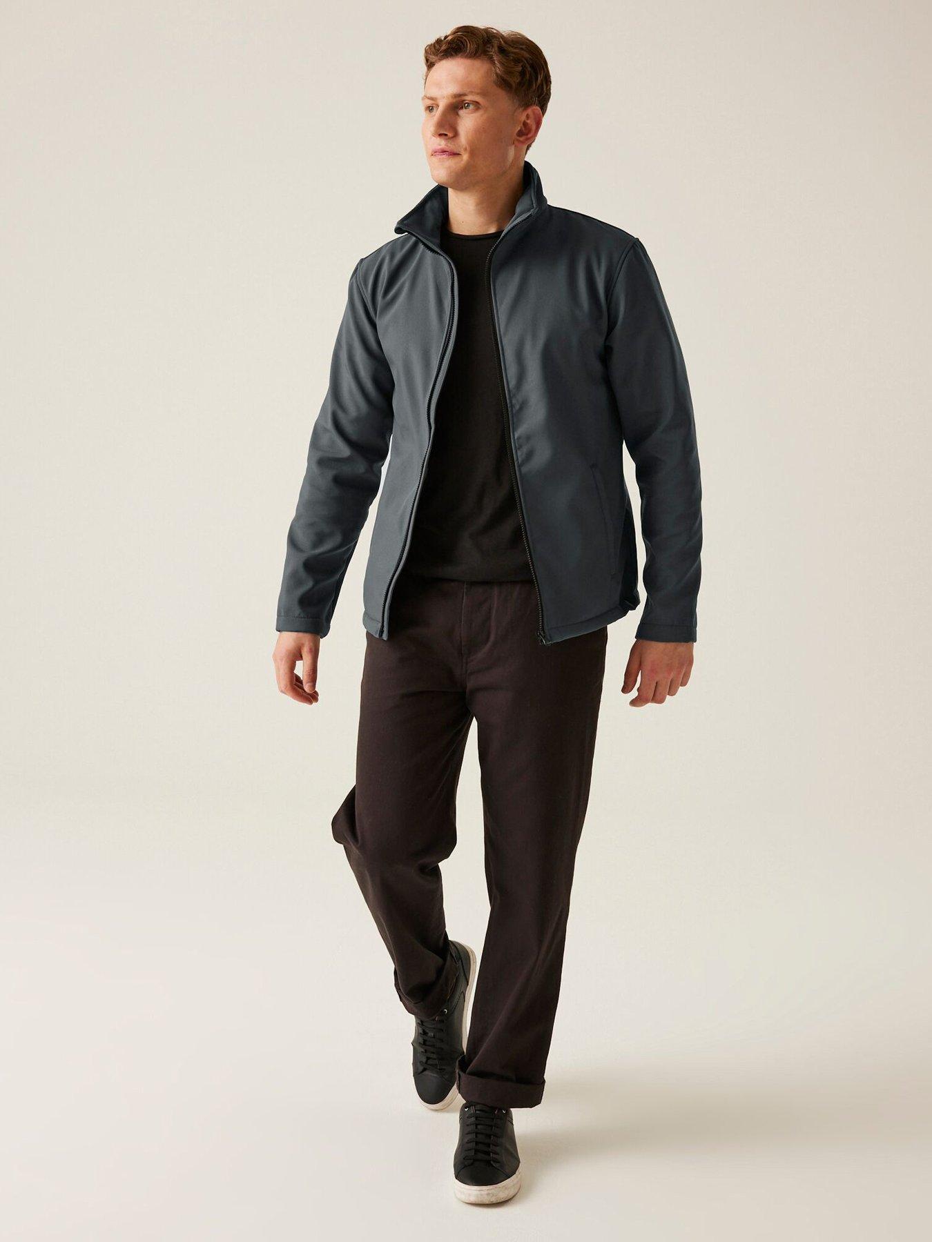 Image 3 of 6 of Regatta Mens Professional Workwear Ablaze Printable Softshell Jacket- Grey