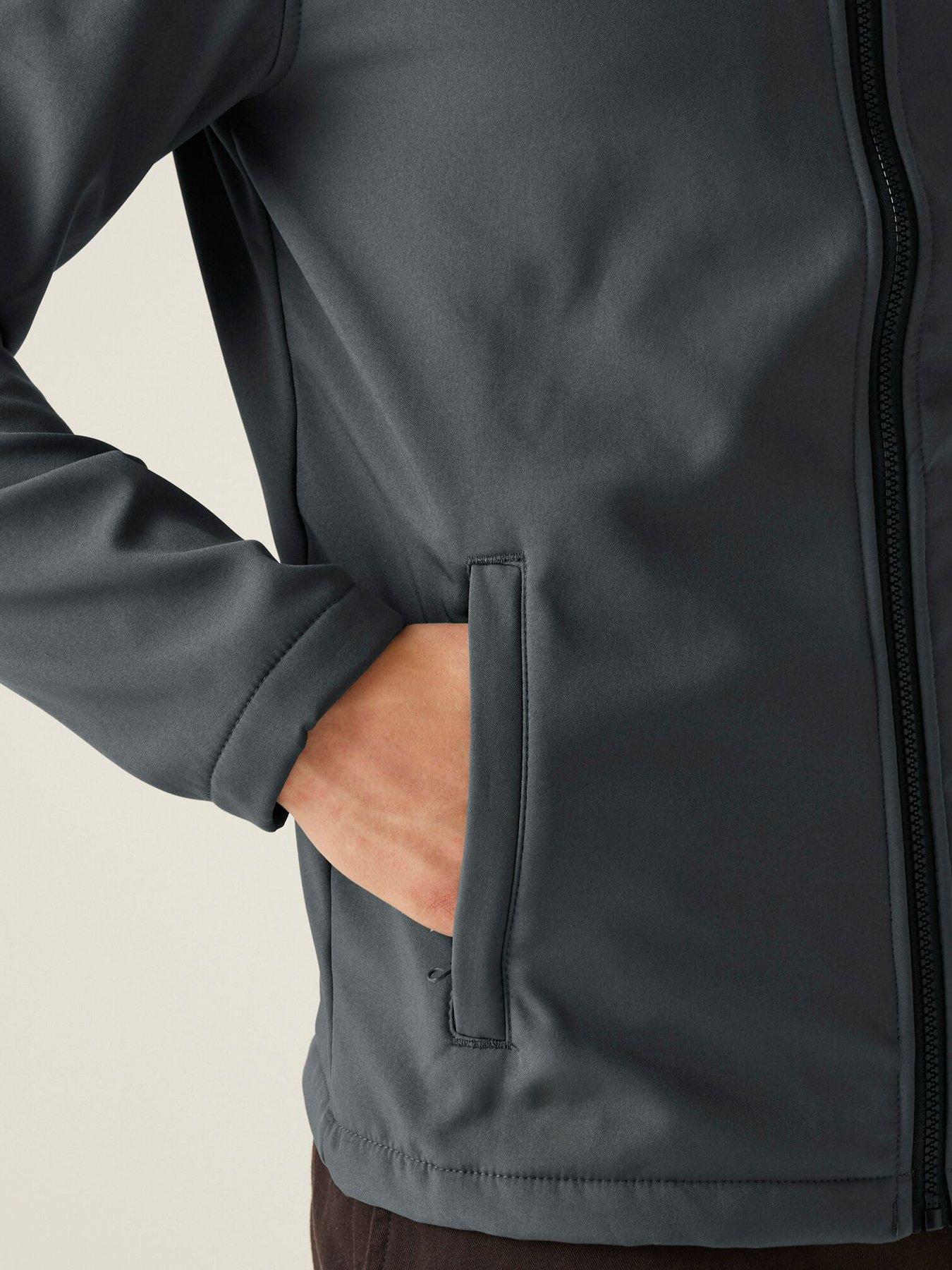 Image 4 of 6 of Regatta Mens Professional Workwear Ablaze Printable Softshell Jacket- Grey