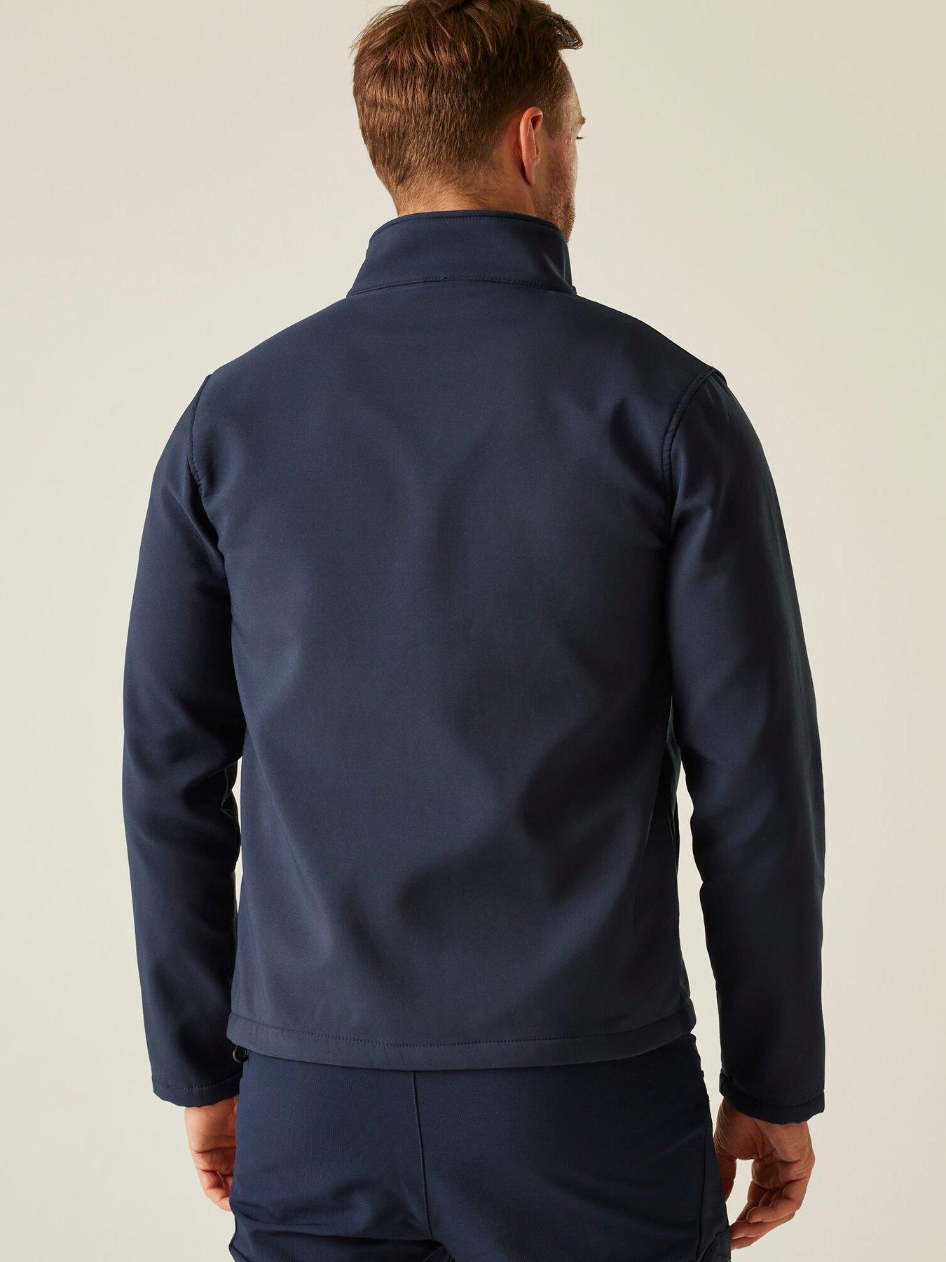 Image 2 of 5 of Regatta Mens Professional Workwear Ablaze Printable Softshell Jacket- Navy
