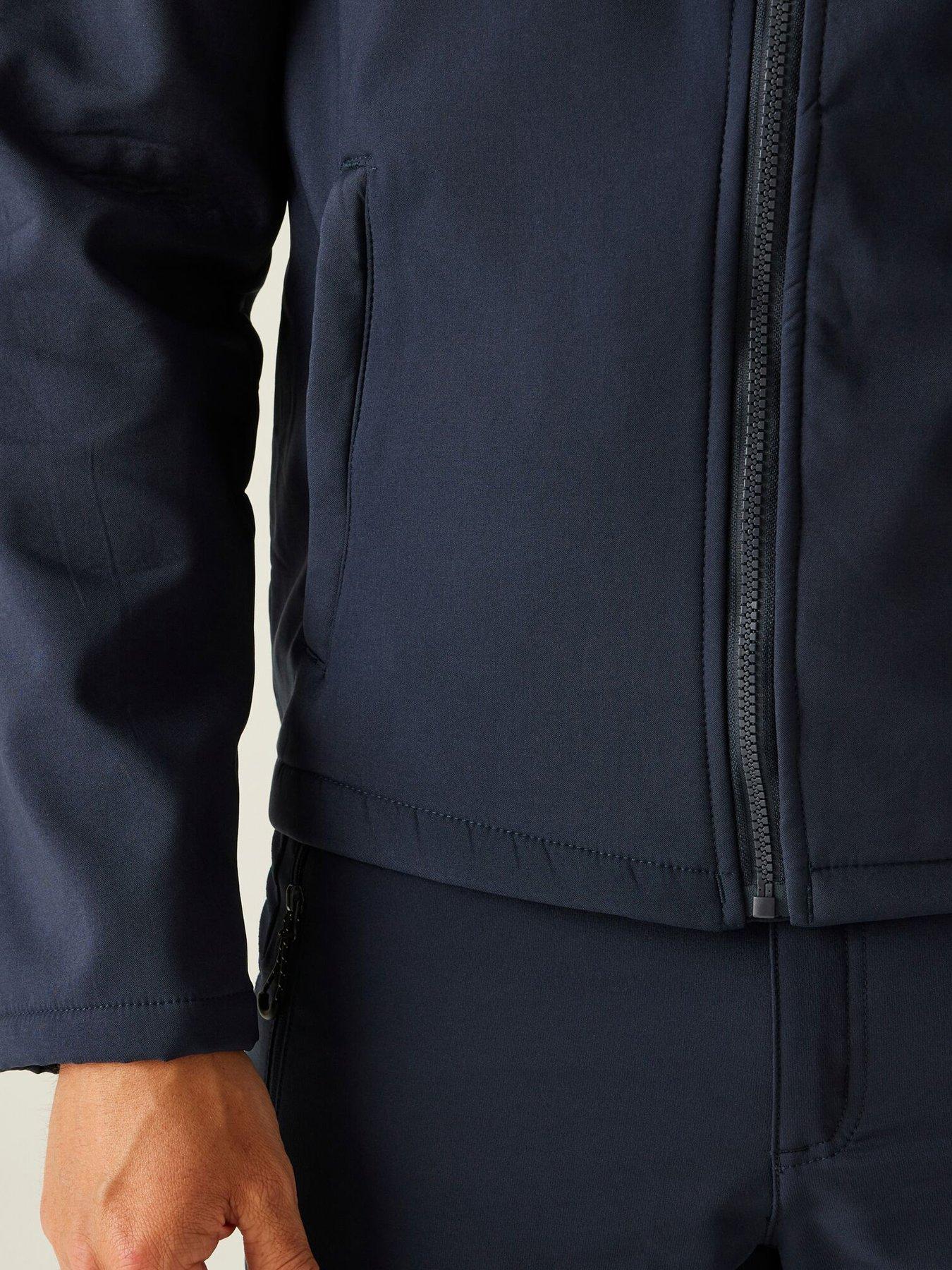 Image 5 of 5 of Regatta Mens Professional Workwear Ablaze Printable Softshell Jacket- Navy