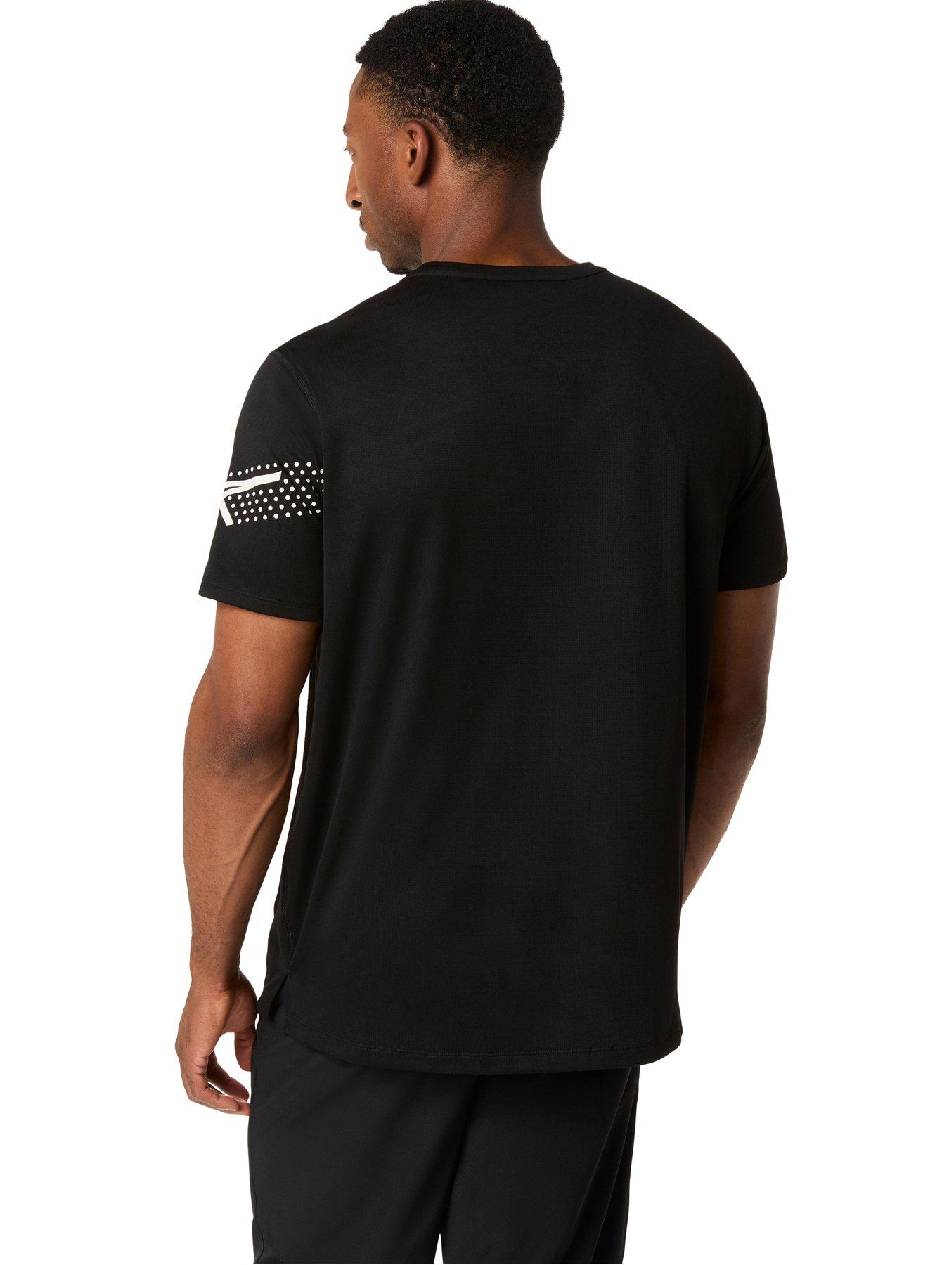 Image 2 of 3 of Asics Men's Running Icon Short Sleeve Top - Black