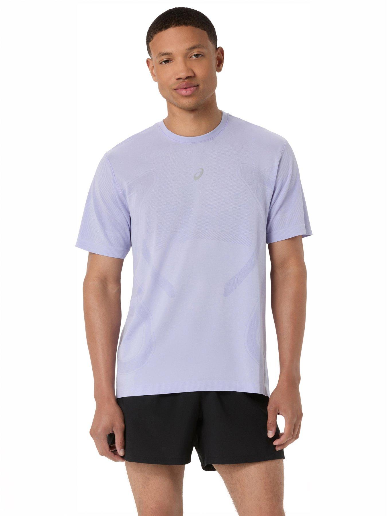 Image 1 of 6 of Asics Men's Running Road Seamless Short Sleeve T-Shirt - Purple