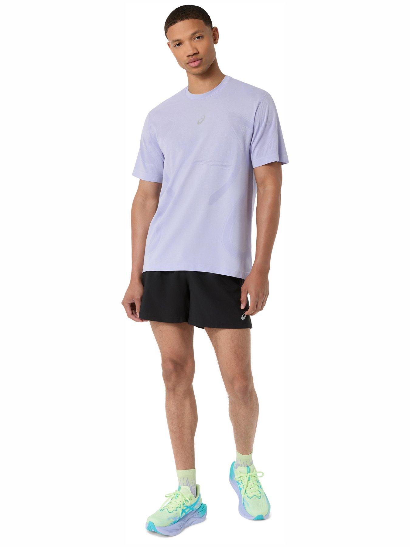 Image 3 of 6 of Asics Men's Running Road Seamless Short Sleeve T-Shirt - Purple
