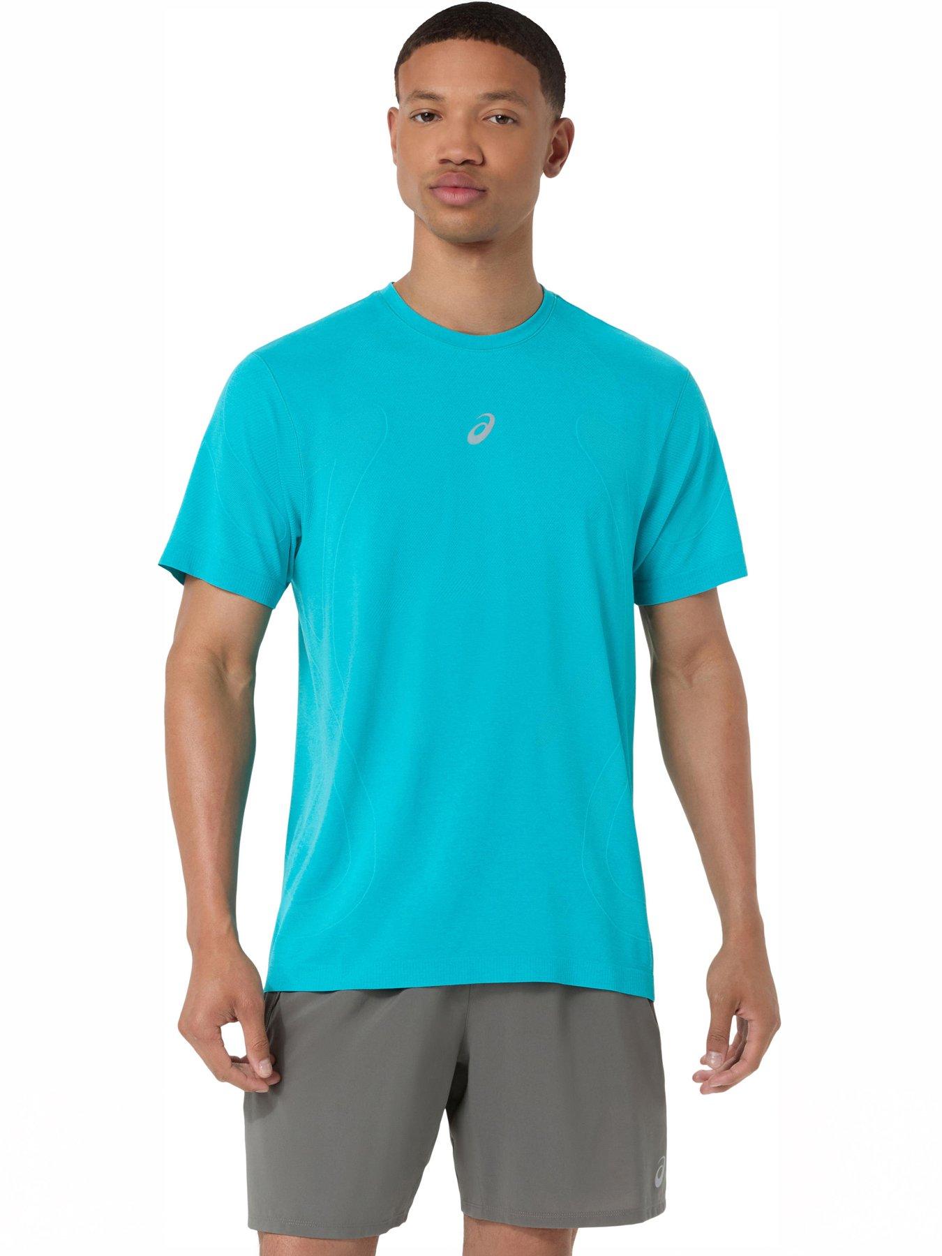 Image 1 of 5 of Asics Men's Running Road Seamless Short Sleeve T-Shirt - Blue