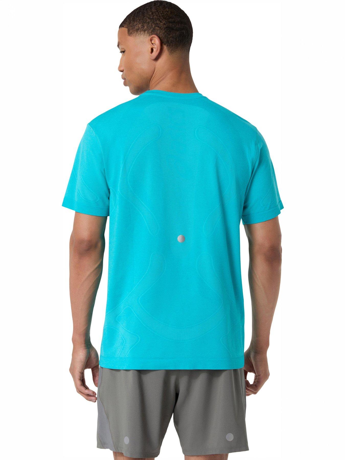 Image 2 of 5 of Asics Men's Running Road Seamless Short Sleeve T-Shirt - Blue