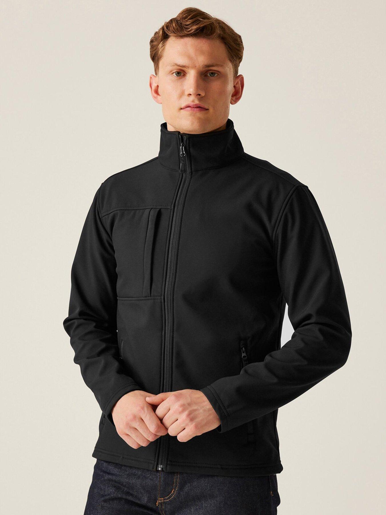 Image 1 of 4 of Regatta Mens Professional Workwear Octagon Ii Printable 3 Layer Softshell Jacket- Black