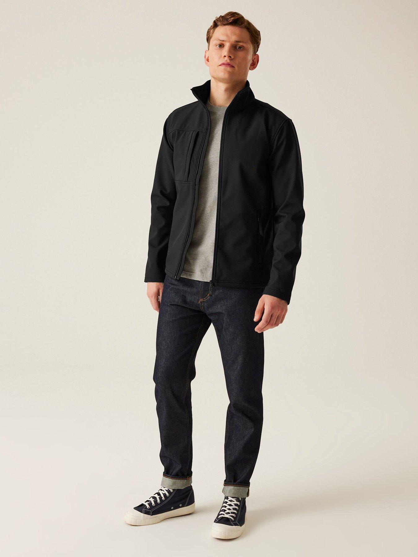 Image 3 of 4 of Regatta Mens Professional Workwear Octagon Ii Printable 3 Layer Softshell Jacket- Black