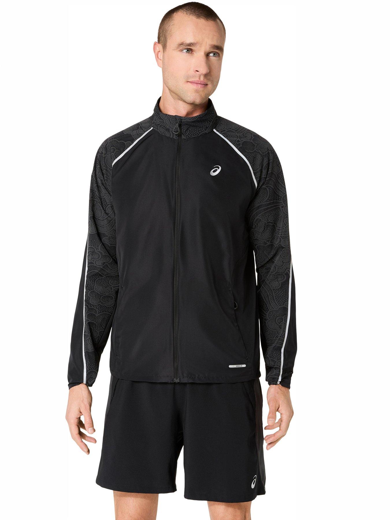 Image 1 of 7 of Asics Mens Running Road Lite-Show Jacket - Black