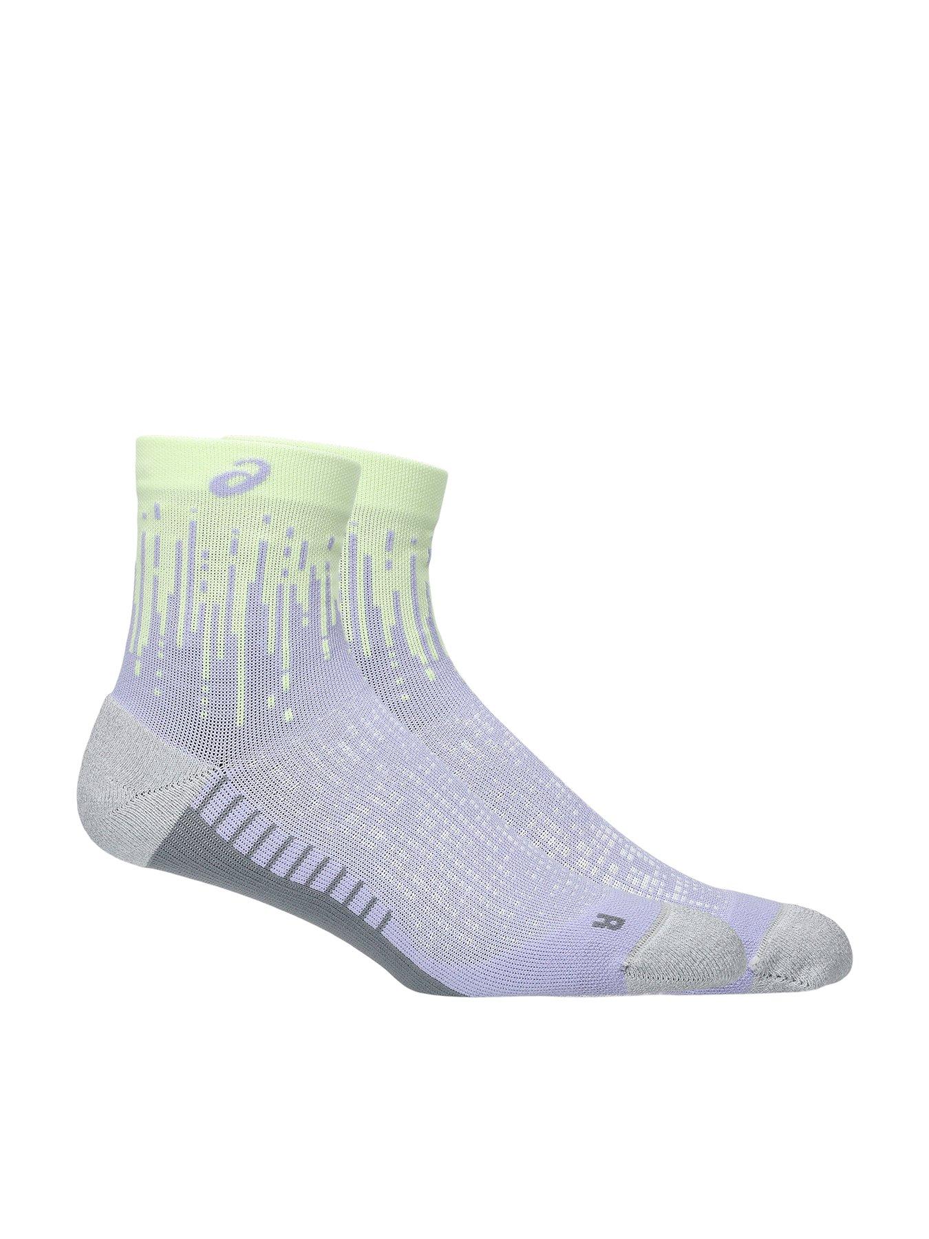 Asics Unisex Performance Run Quarter Socks - Multi