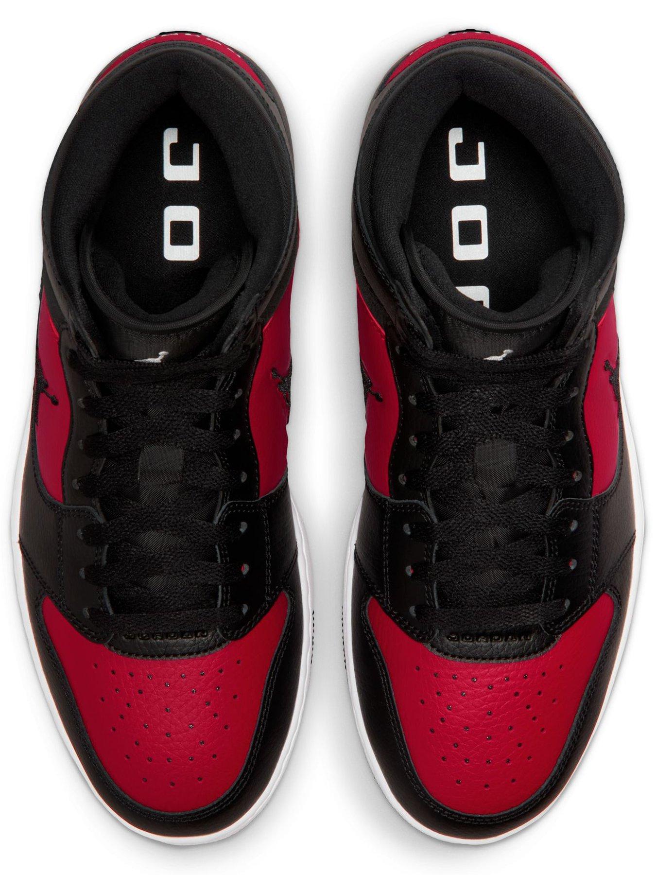 Image 4 of 7 of Jordan Nike Mens Jordan Court Connect High-Top Trainers - Red