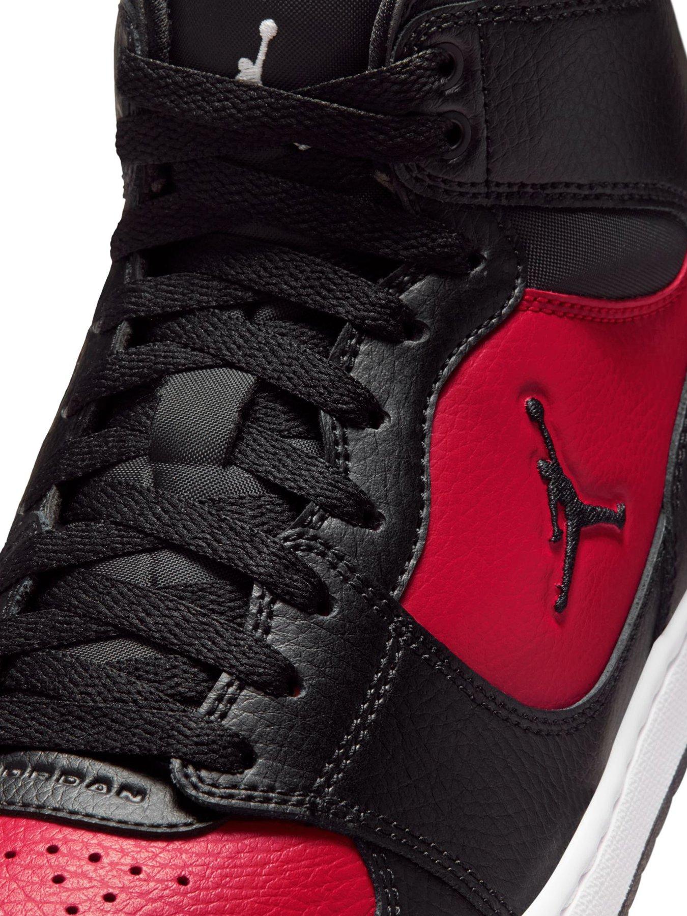 Image 6 of 7 of Jordan Nike Mens Jordan Court Connect High-Top Trainers - Red