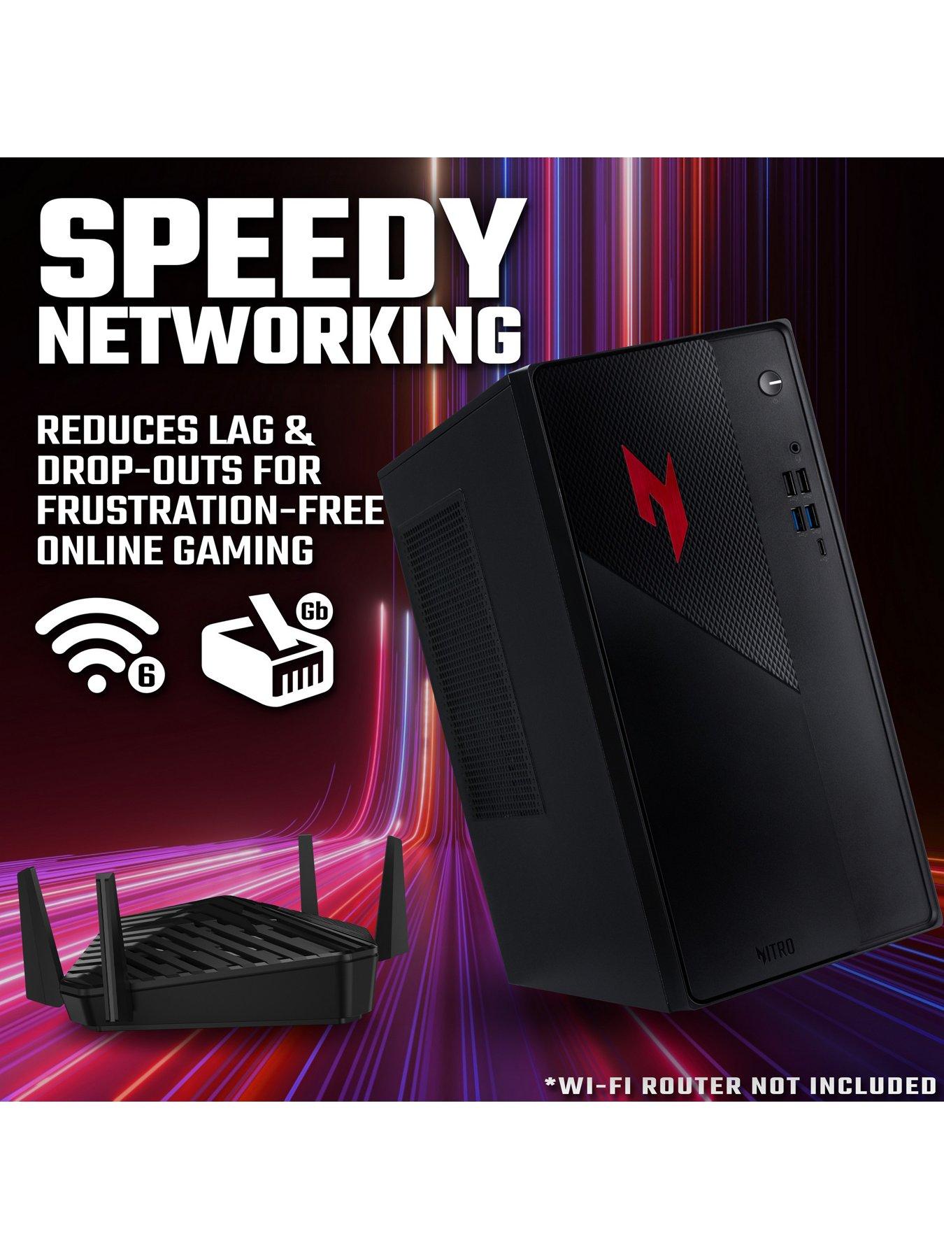  image of acer-nitro-n20-101-gaming-desktop-geforce-rtx-5050-intel-core-5-16gb-ram-512gb-black