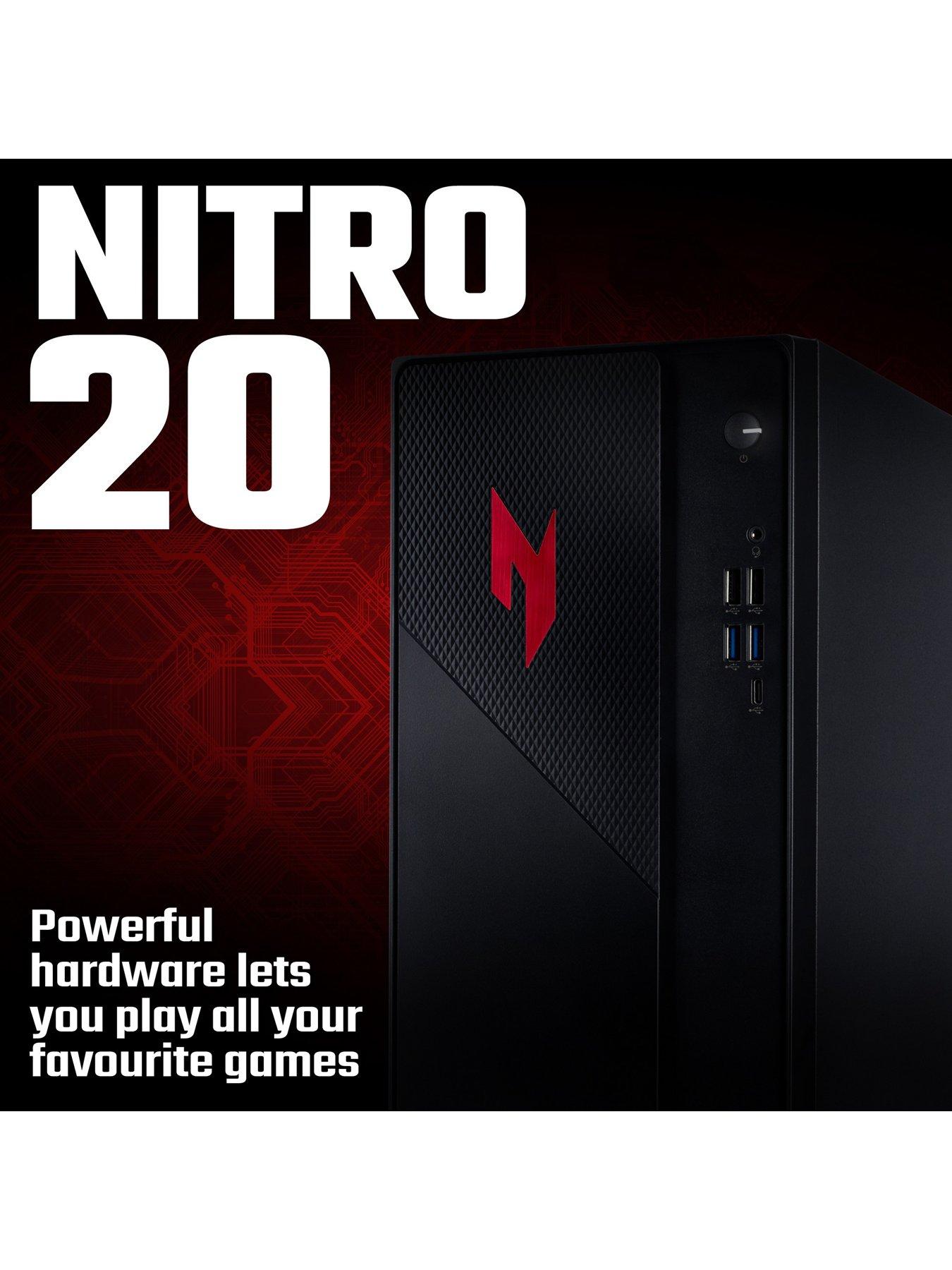  image of acer-nitro-n20-101-gaming-desktop-geforce-rtx-5060-intel-core-5-16gb-ram-512gb-black