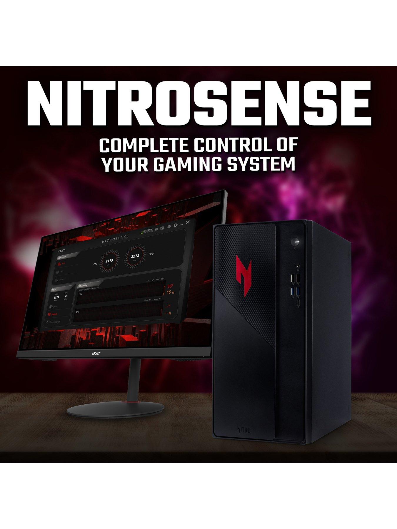  image of acer-nitro-n20-101-gaming-desktop-geforce-rtx-5060-intel-core-5-16gb-ram-512gb-black