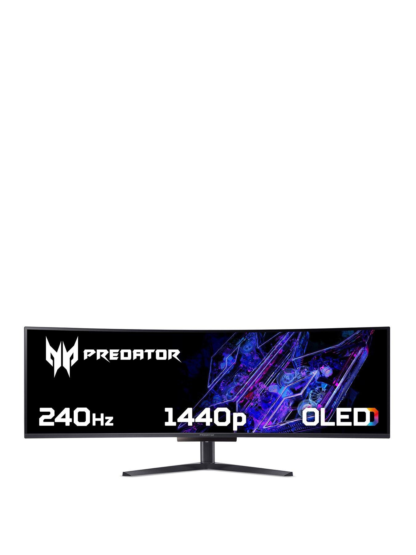  image of acer-predator-x49xbmipphuzx-x-series-49in-ultrawide-curved-gaming-monitor-dual-qhd-oled-240-hz-black