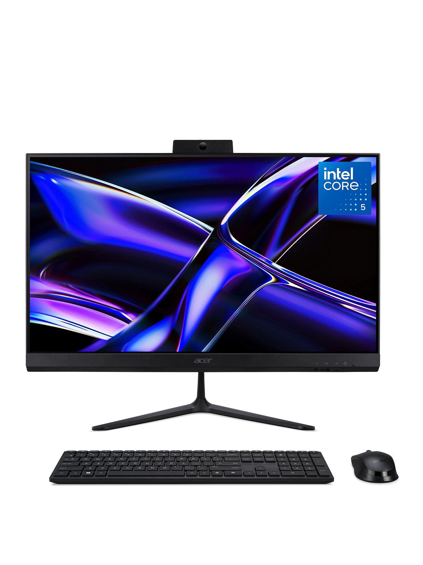 Acer AIO Desktop C24-B - Intel Core 5 - 8GB RAM - 512GB - 23.8in - Black