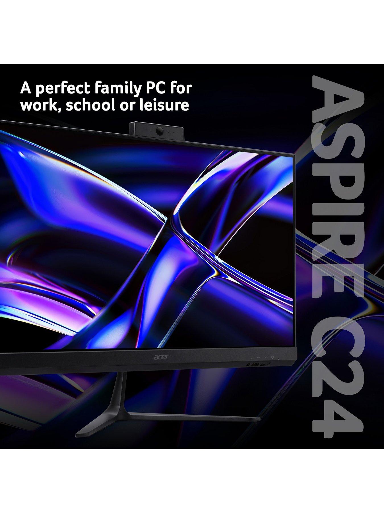  image of acer-aio-desktop-c24-b-intel-core-5-8gb-ram-512gb-238in-black