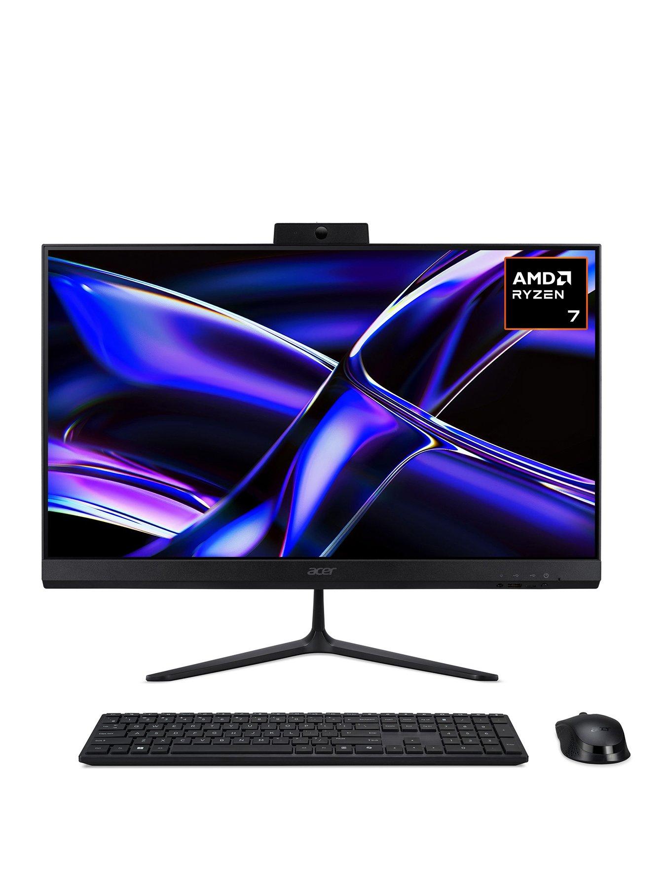 Acer AIO Desktop C27-B - AMD Ryzen 7 - 16GB RAM - 1TB - 27in - Black