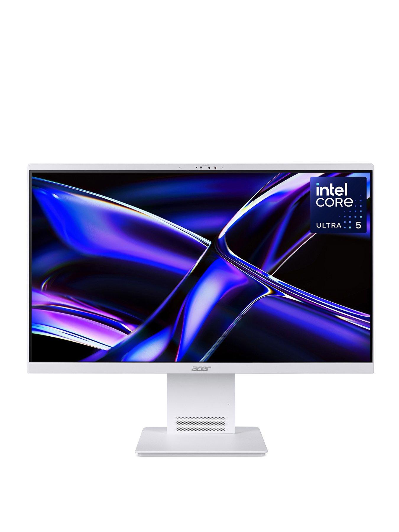 Image 1 of 8 of Acer AIO Desktop S24-B - Intel Core Ultra 5 - 16GB RAM - 512GB - 23.8in - White