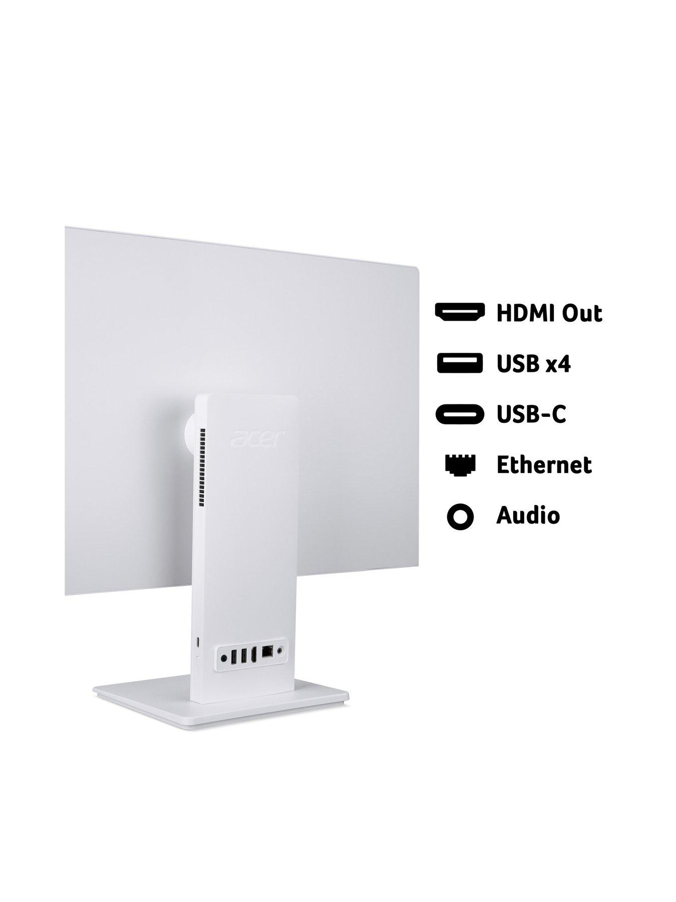 Image 7 of 8 of Acer AIO Desktop S24-B - Intel Core Ultra 5 - 16GB RAM - 512GB - 23.8in - White