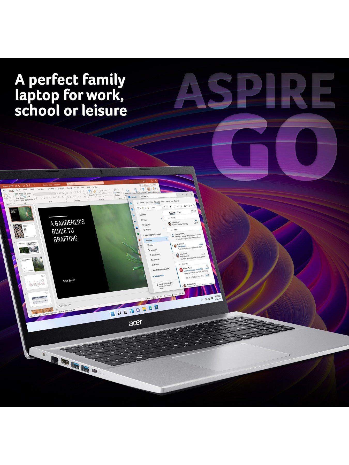 Image 2 of 7 of Acer Aspire Go 15 - 15.6in - AMD Ryzen 5 - 16GB RAM - 512GB - Silver