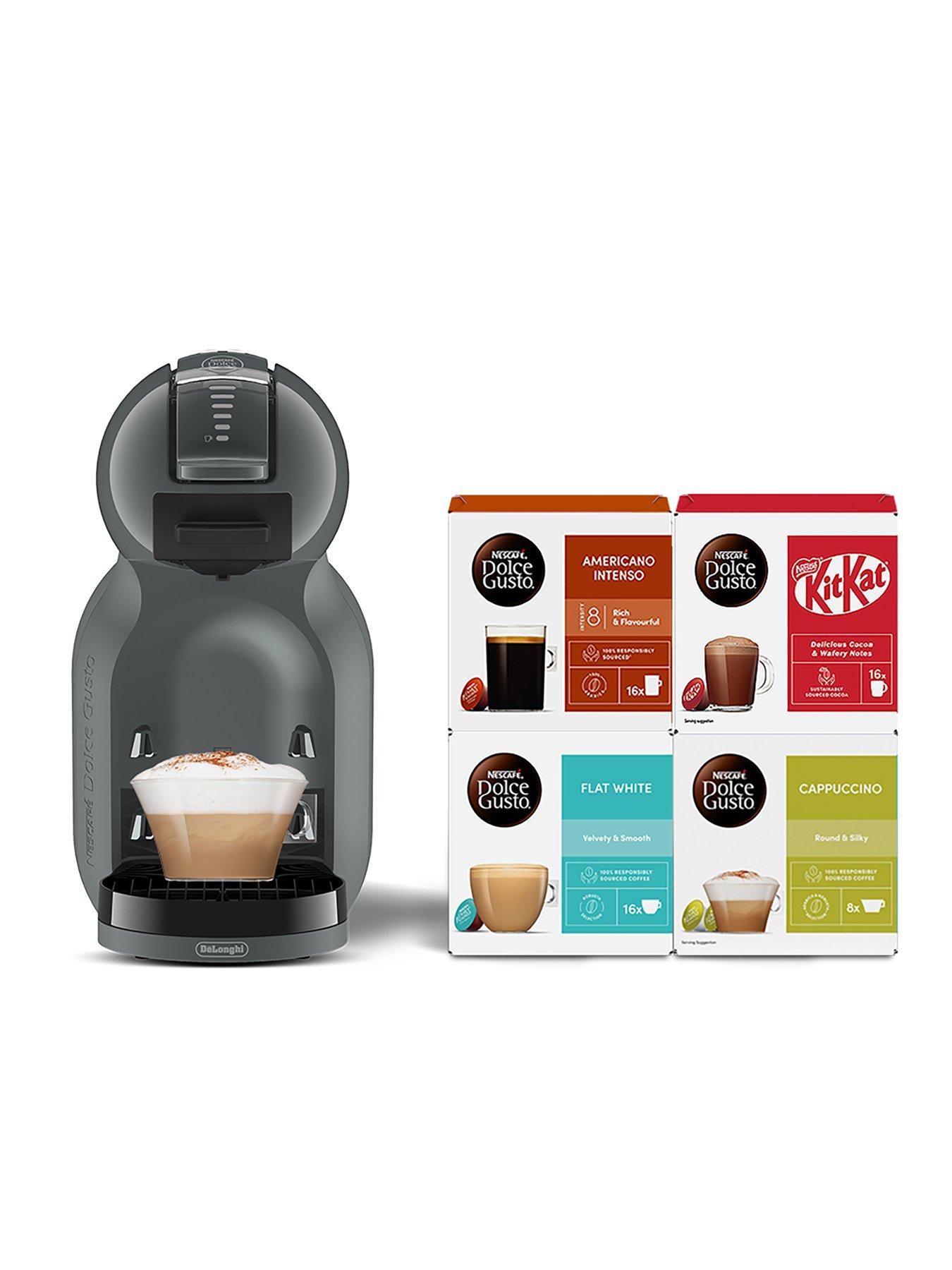 Image 3 of 6 of Nescafe Dolce Gusto Mini Me Automatic Coffee Machine Starter Kit by De'Longhi - Arctic Grey and Black Anthracite