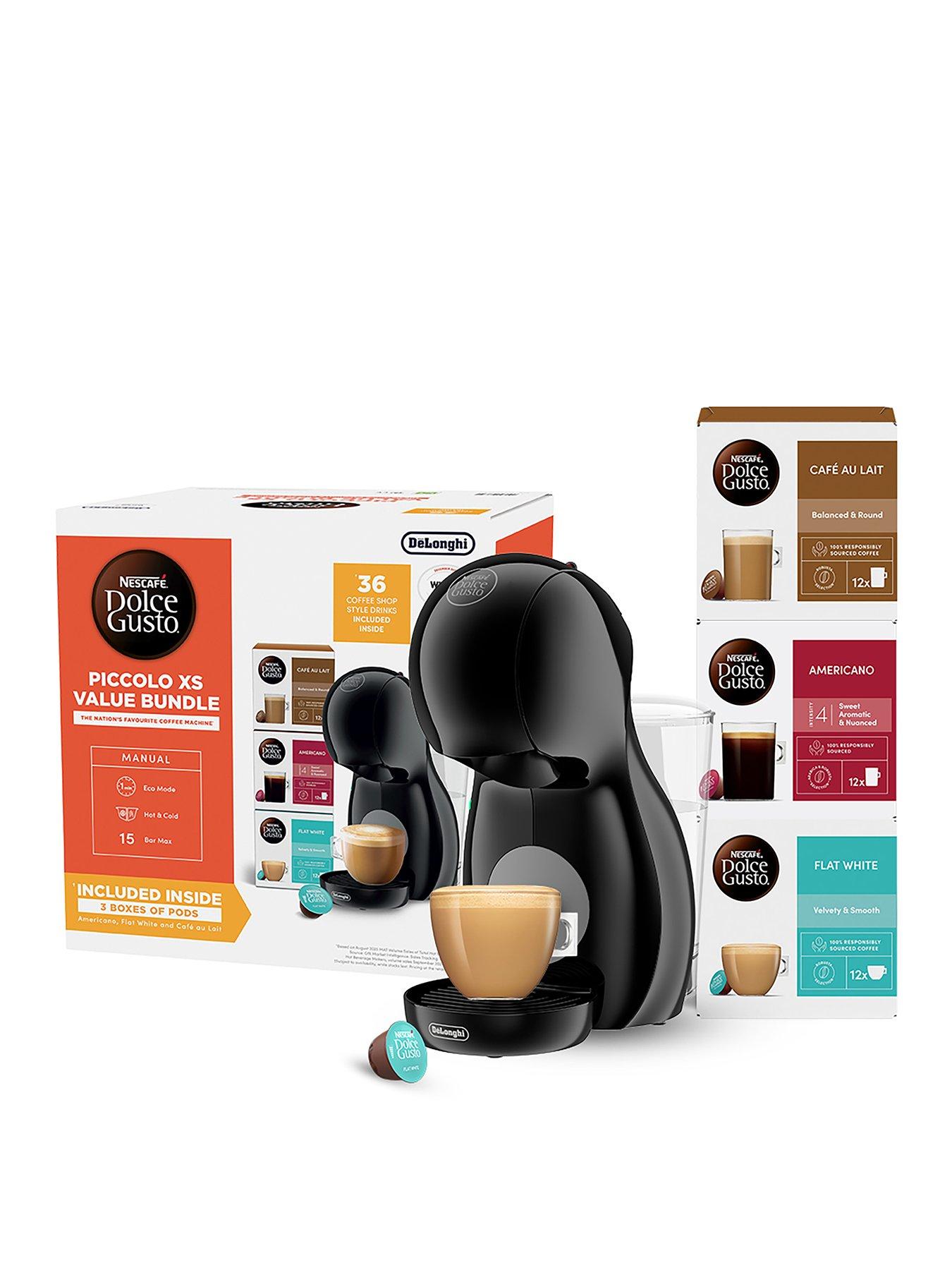 Image 1 of 6 of Nescafe Dolce Gusto Piccolo XS Grey Dot Value Bundle &nbsp;Coffee Machine by De'Longhi