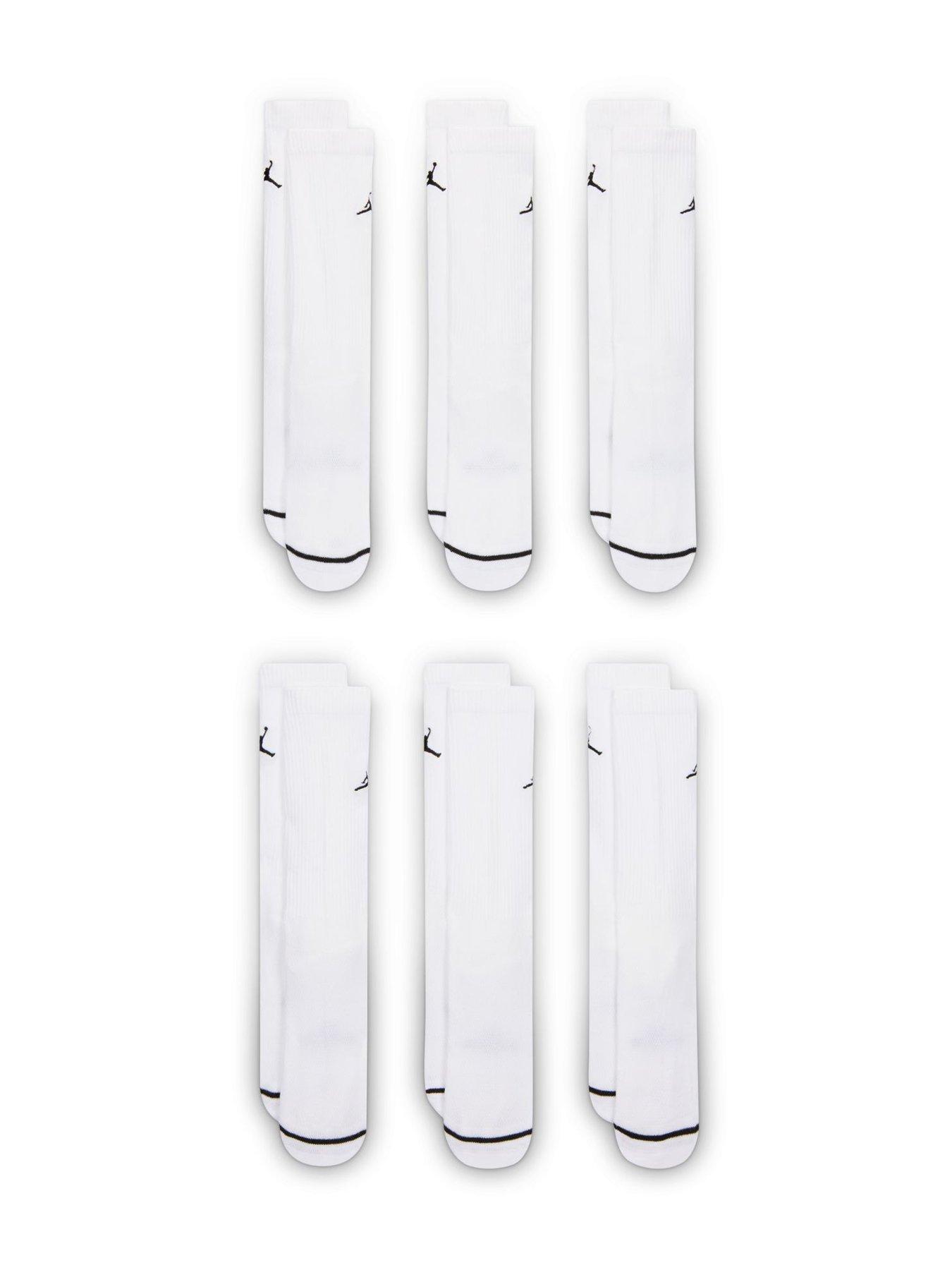 Image 2 of 4 of Nike Unisex Elevated Cushioned Arch Support Socks 6 Pack - White