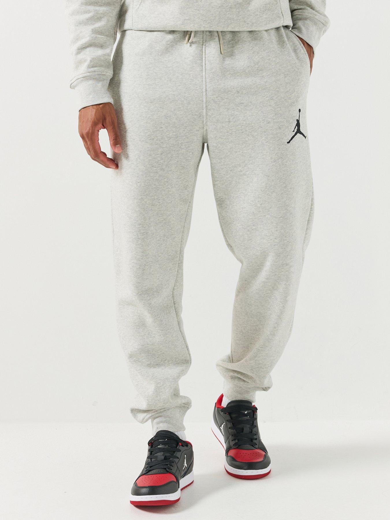 Image 1 of 6 of Jordan Nike Mens Jumpman Drawcord Waist Jogging Bottoms - Grey