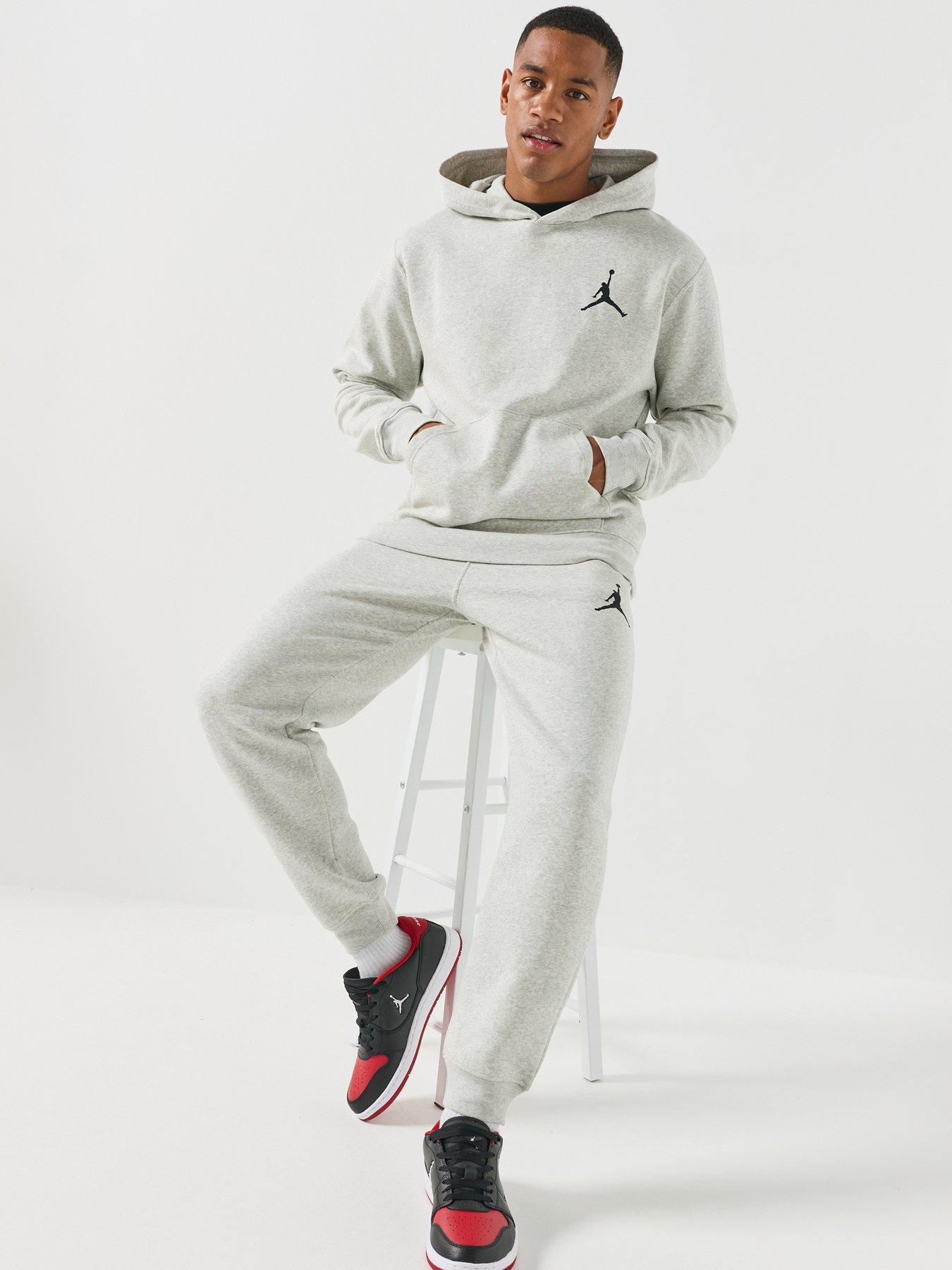 Image 4 of 6 of Jordan Nike Mens Jumpman Drawcord Waist Jogging Bottoms - Grey
