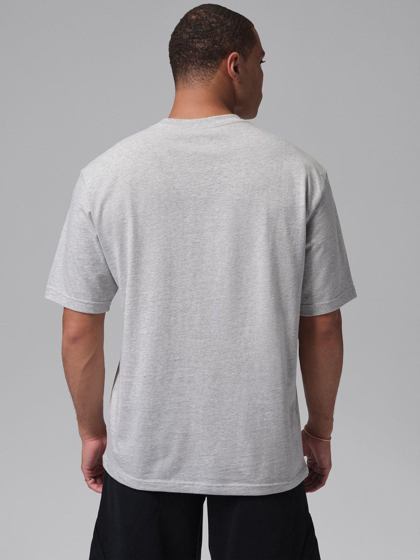 Image 2 of 4 of Jordan Nike Mens Jordan Jumpman Left Chest Logo T-shirt - Grey